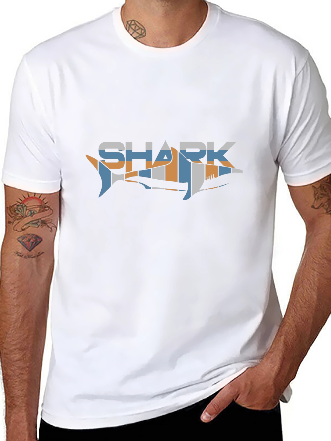 Shark Graphic Black T-Shirt - Stylish and Unique Design