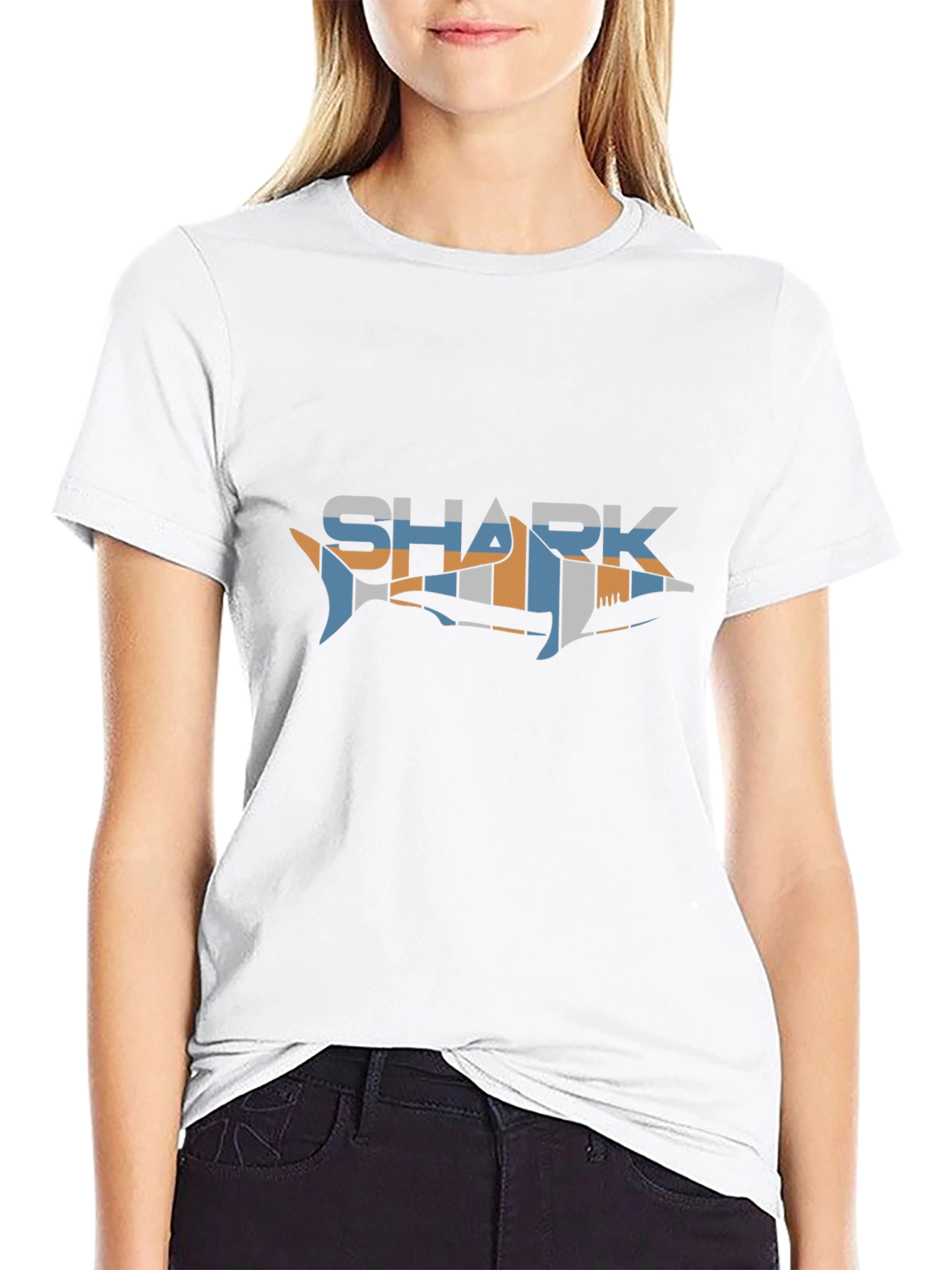Shark Graphic Black T-Shirt - Stylish and Unique Design