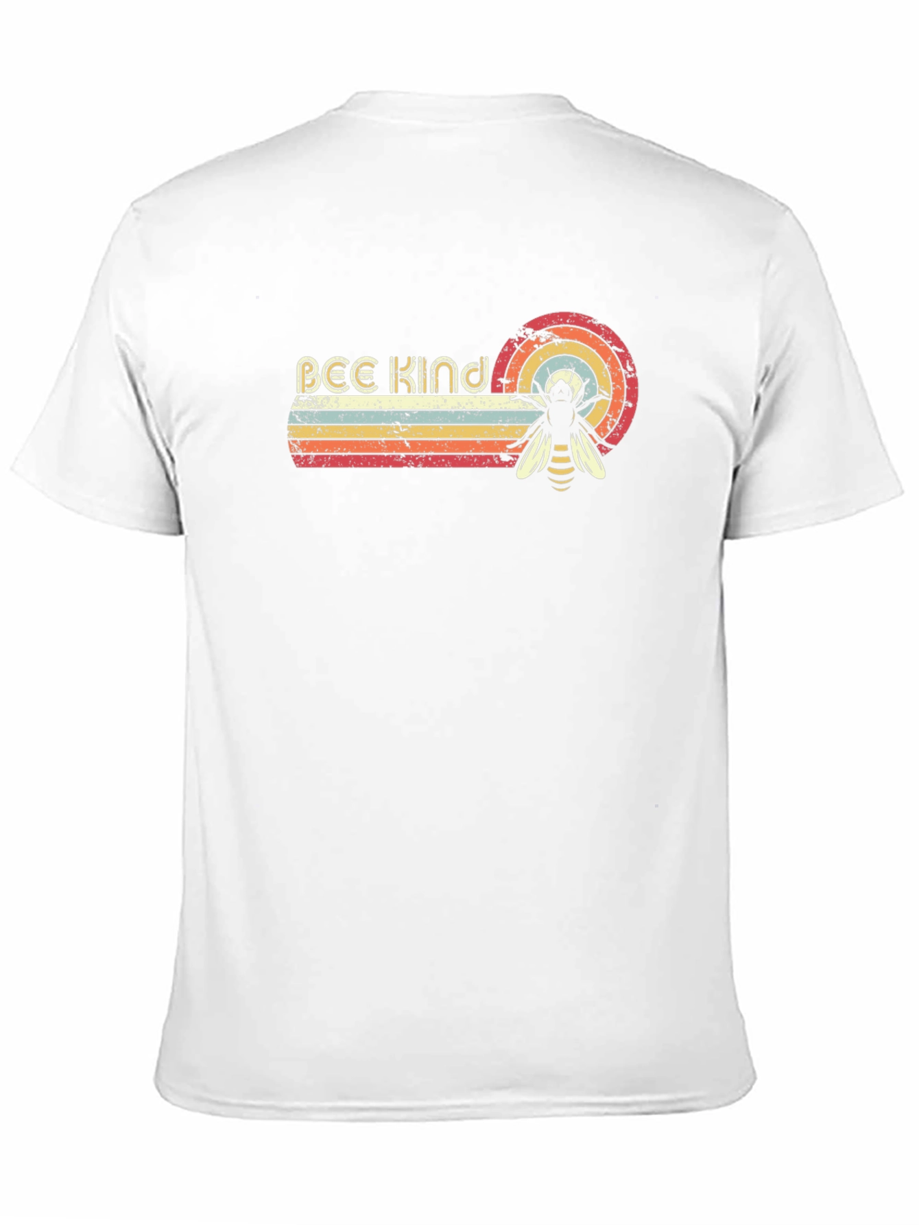 Bee Kind Retro Graphic Tee - Unisex Black T-Shirt