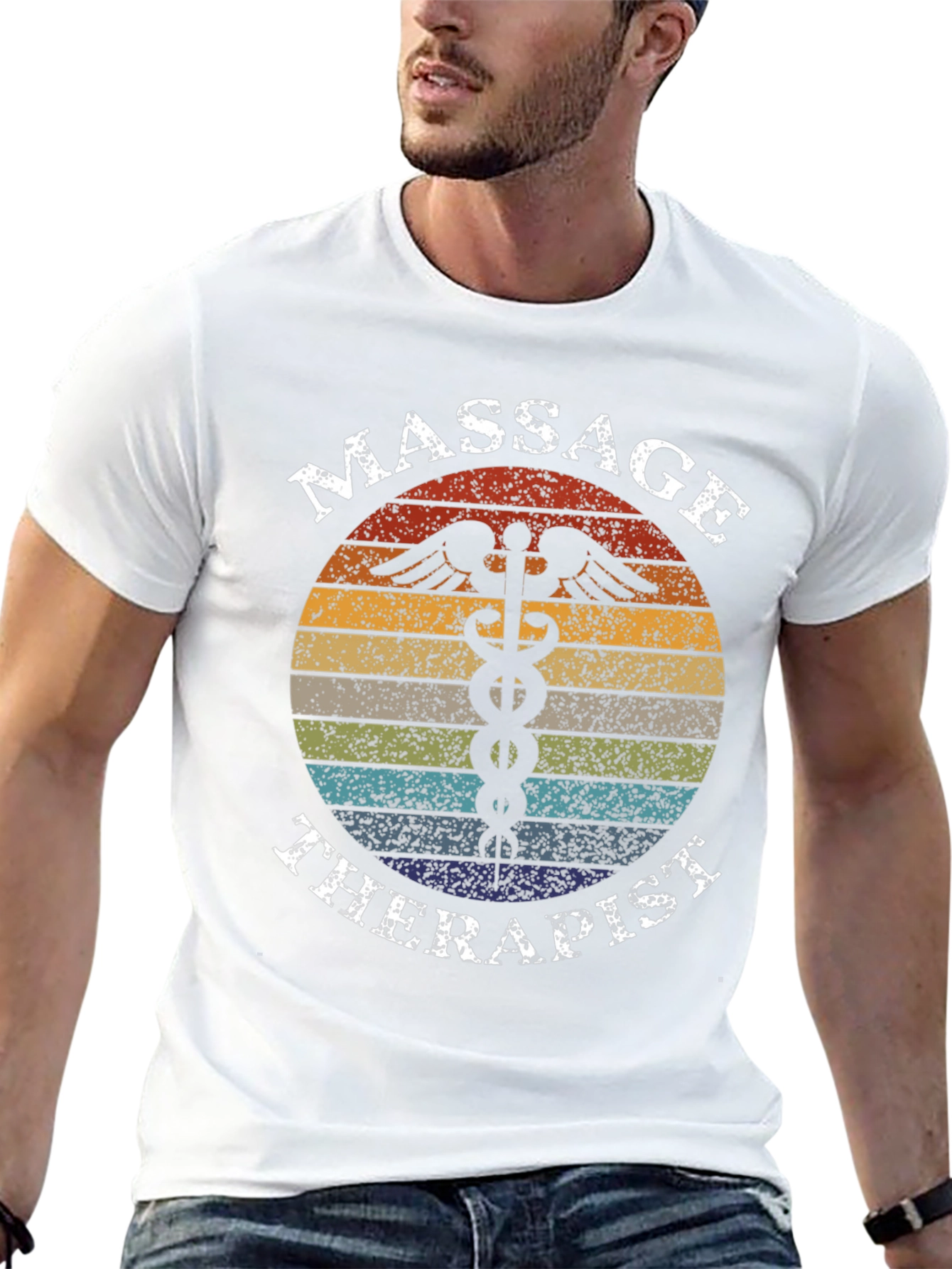 Massage Therapist Retro Style Graphic Tee