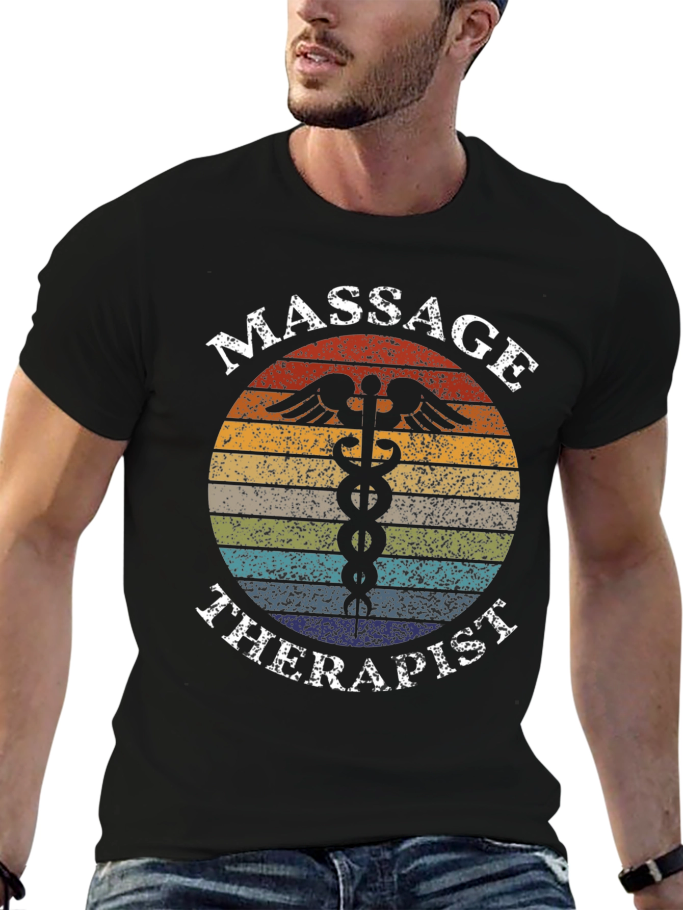 Massage Therapist Retro Style Graphic Tee