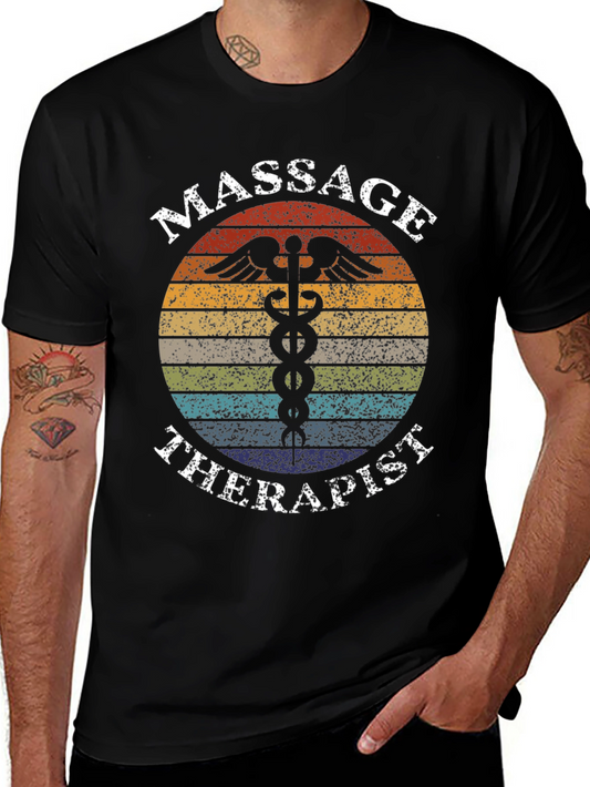 Massage Therapist Retro Style Graphic Tee