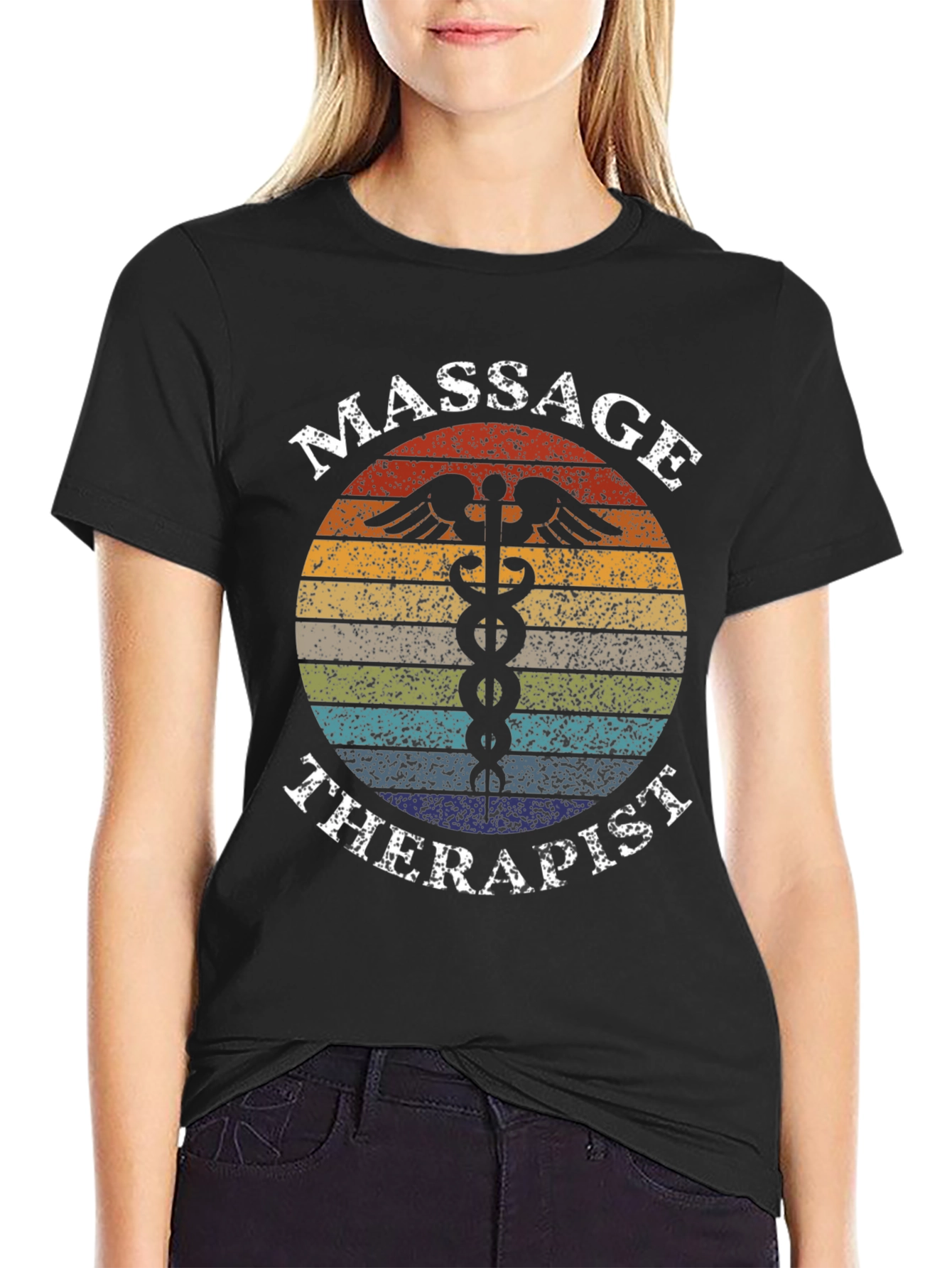 Massage Therapist Retro Style Graphic Tee