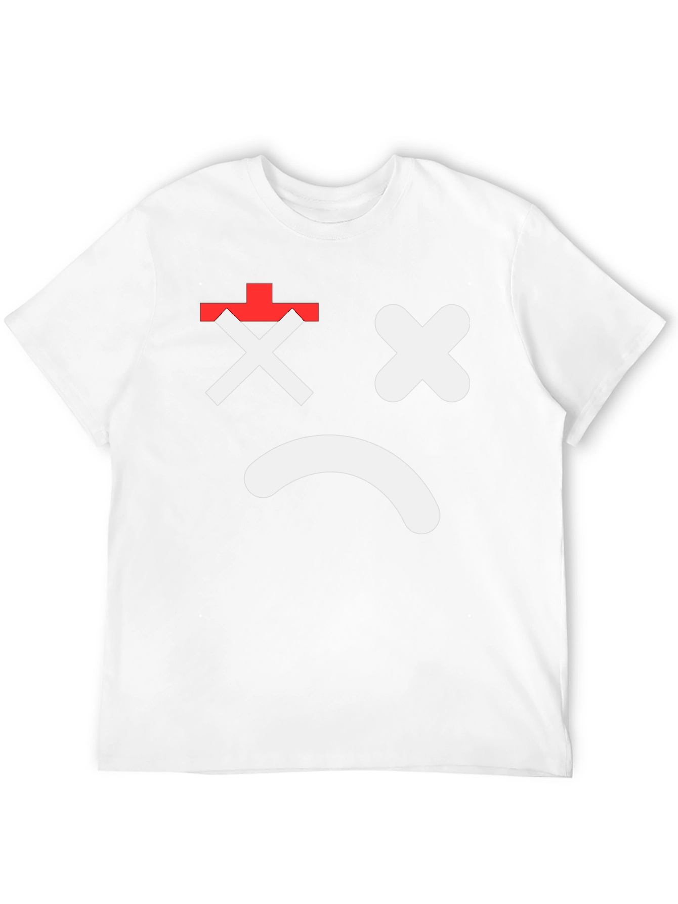 Sad Face Graphic Tee - Unisex Black Cotton T-Shirt