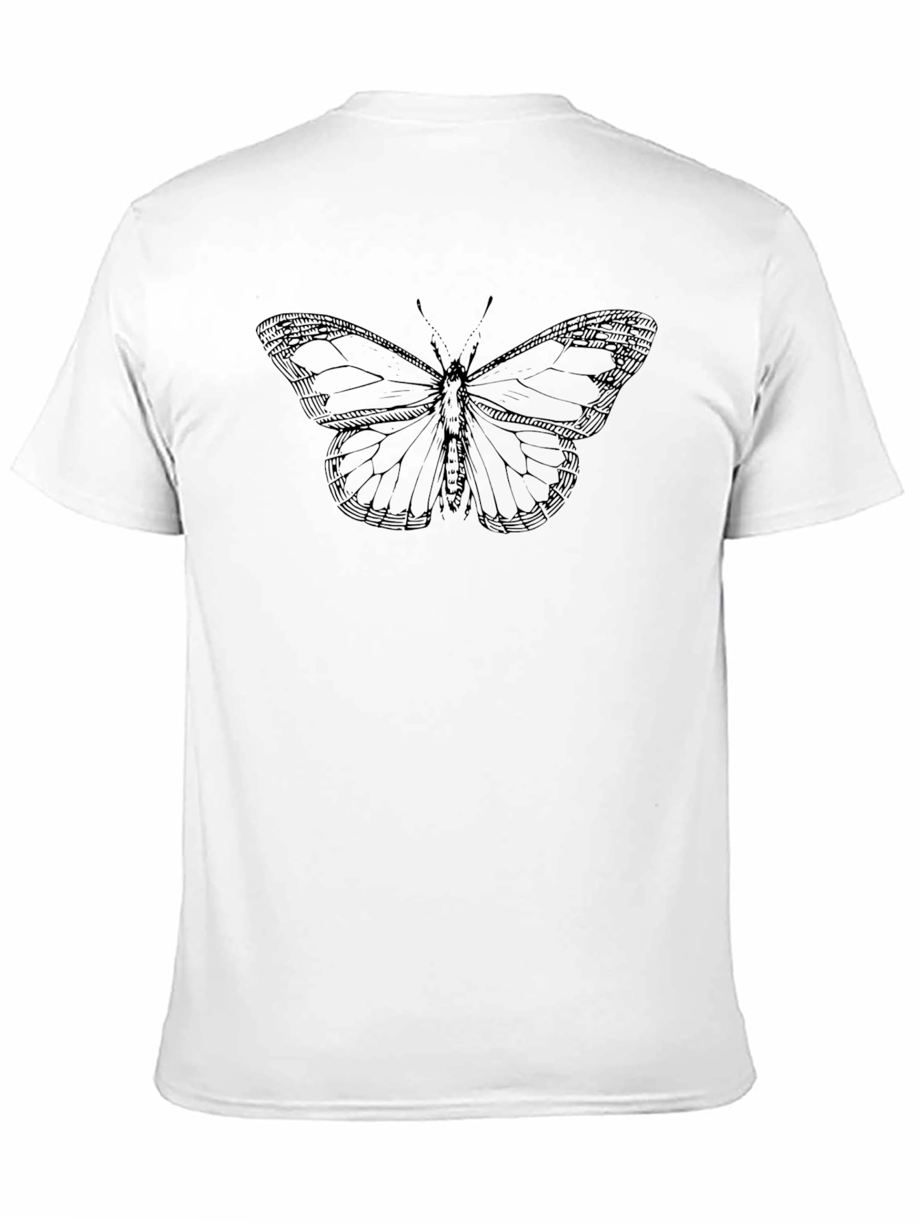 Black Butterfly Graphic Print T-Shirt