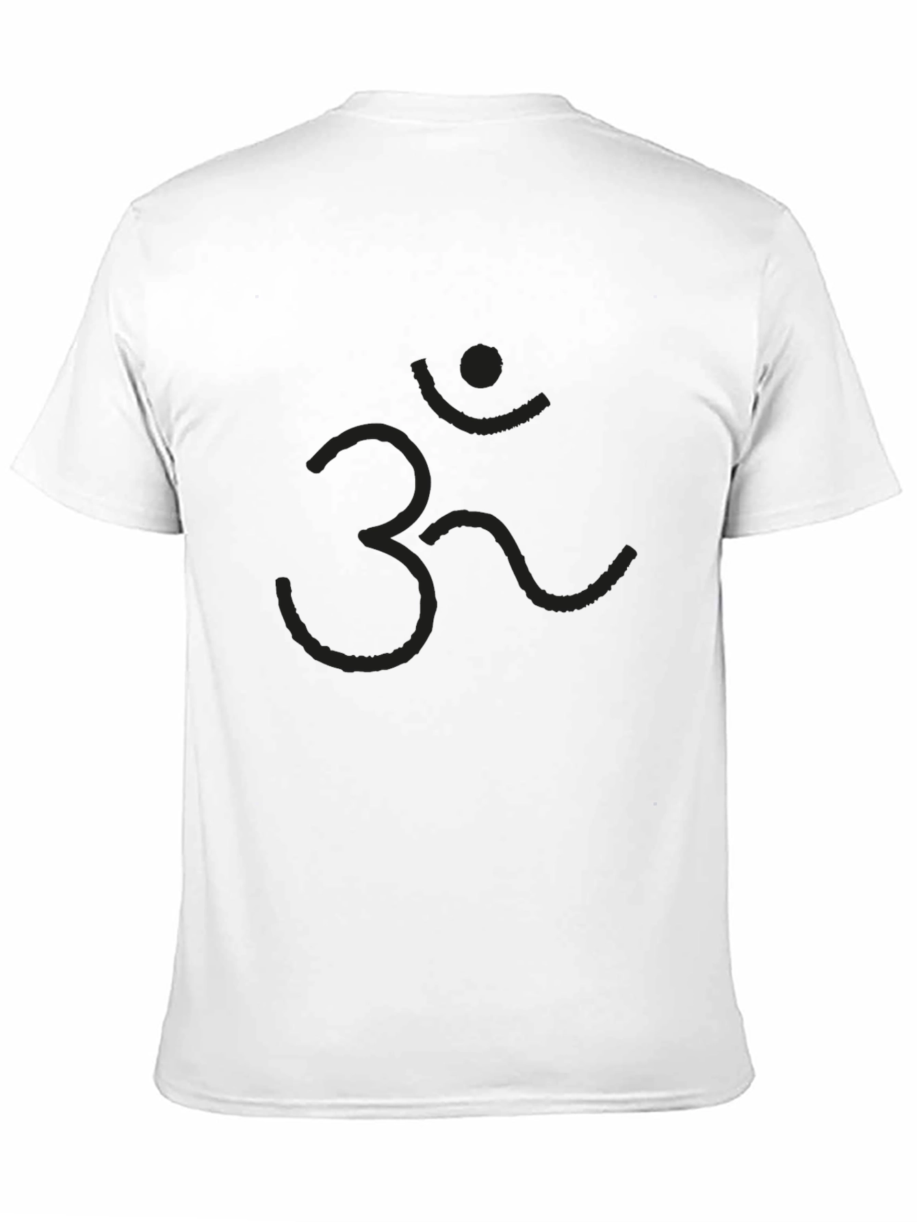 Mens Black Om Symbol T-Shirt - Casual & Stylish