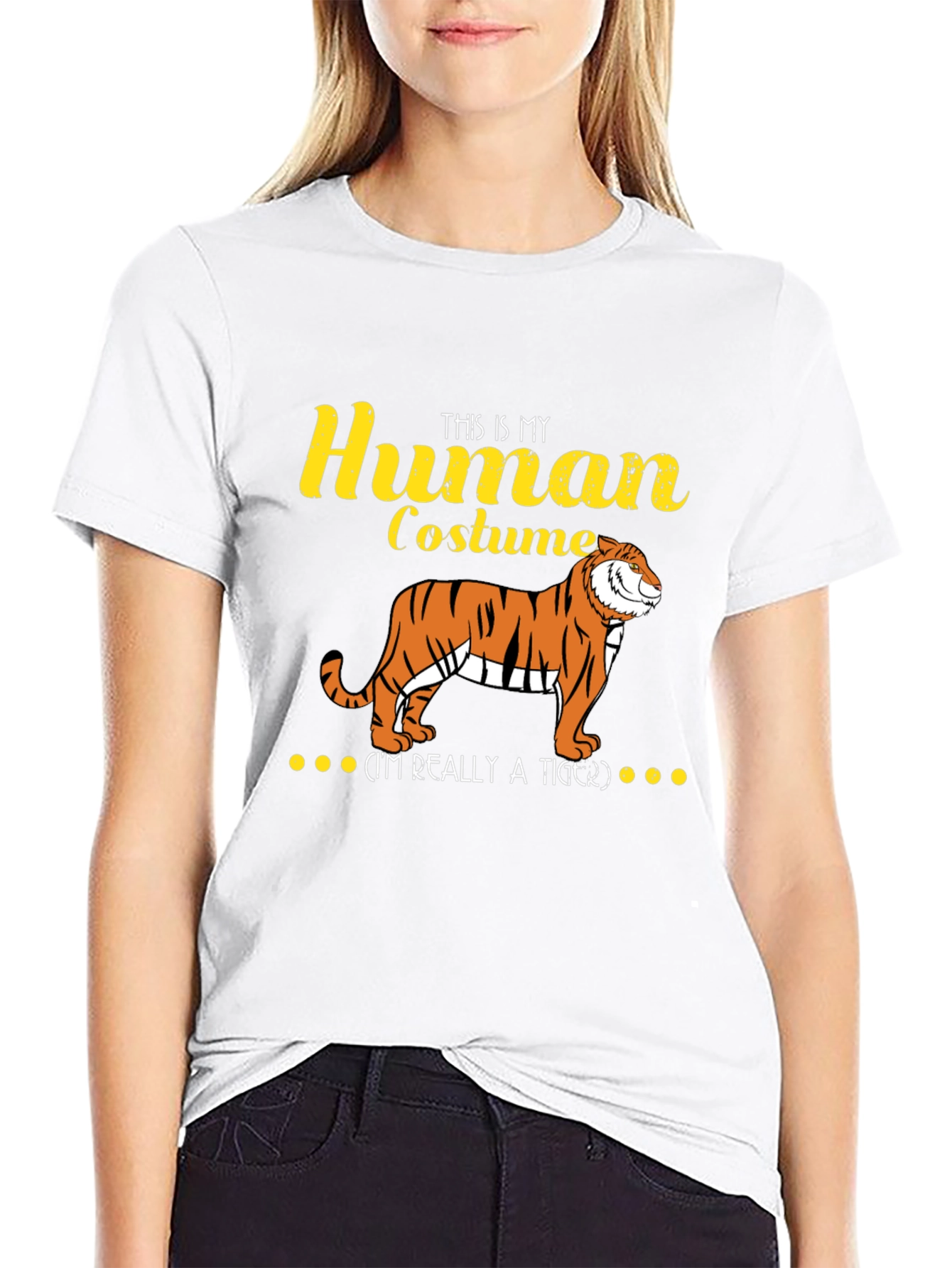 Human Costume Tiger Graphic Tee
