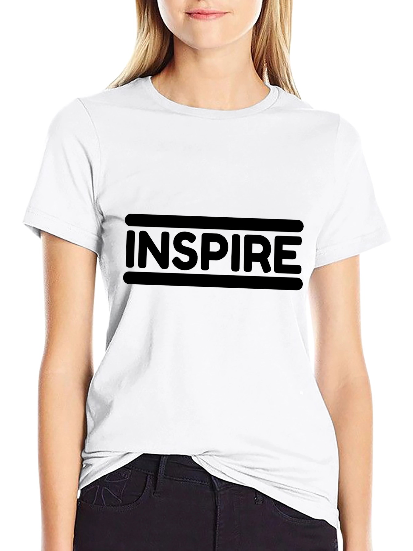 Inspire Black Graphic Tee
