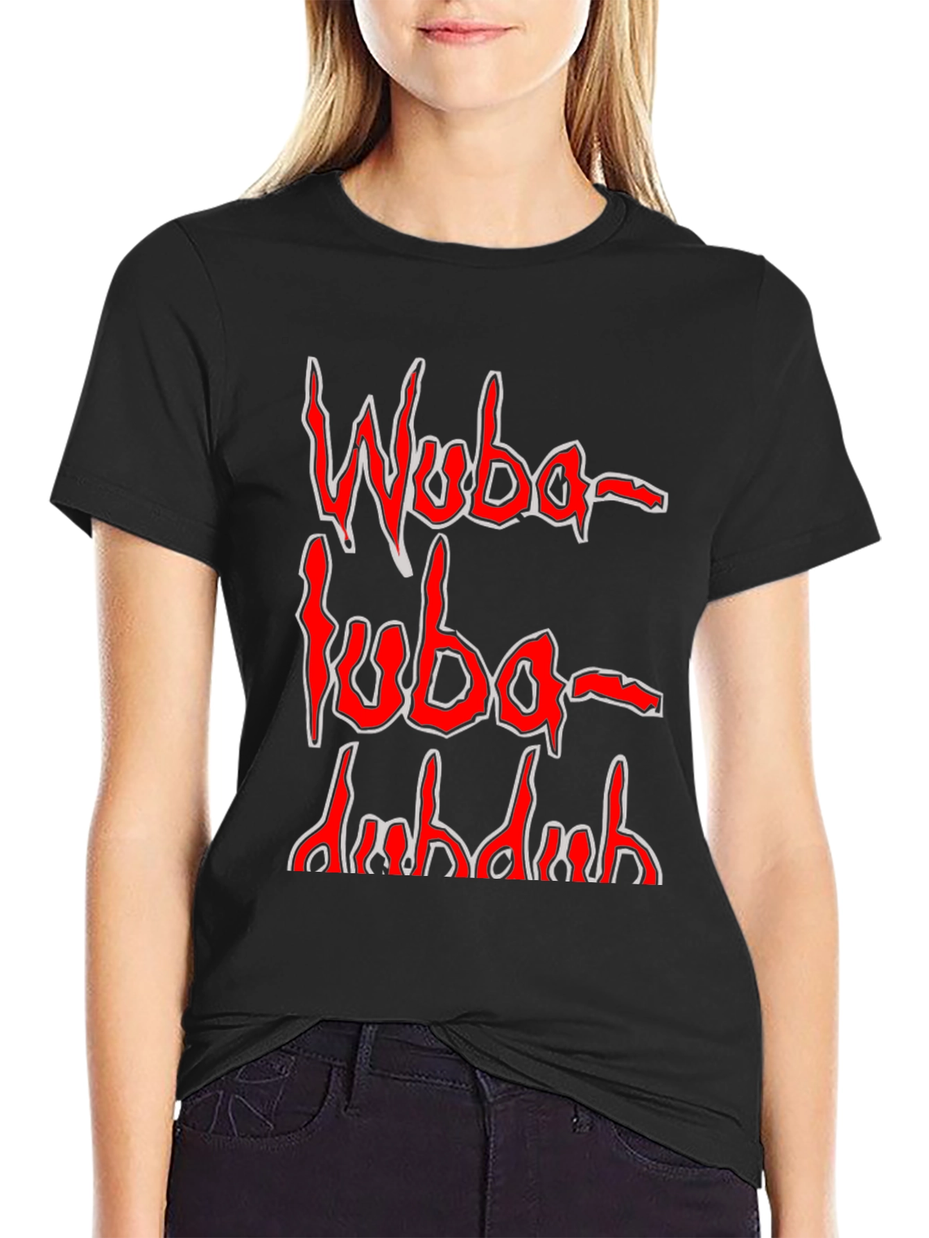 Wuba Luba Dub Dub Graphic Tee - Black