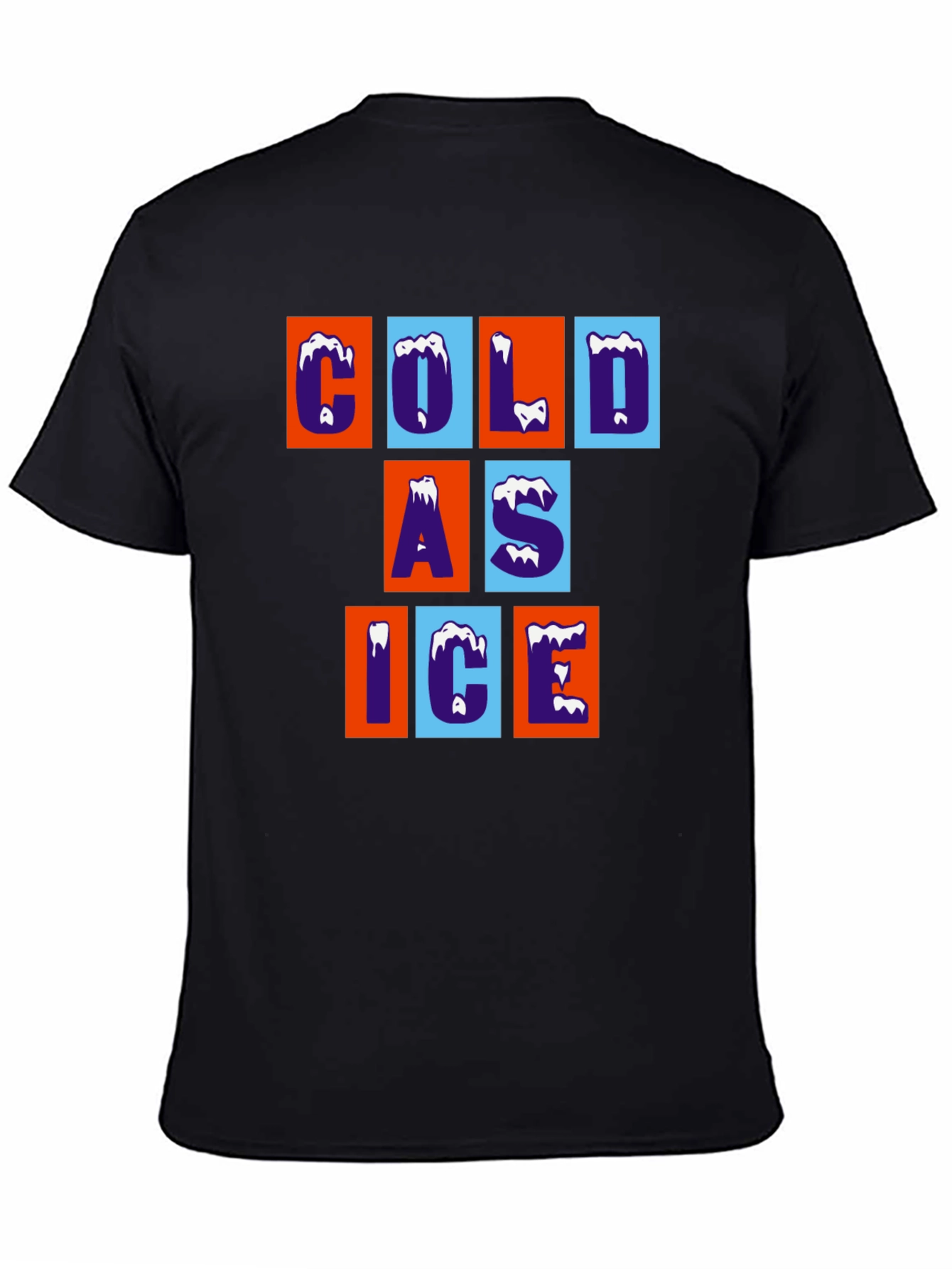 Cold As Ice Graphic Tee - Trendy Crew Neck