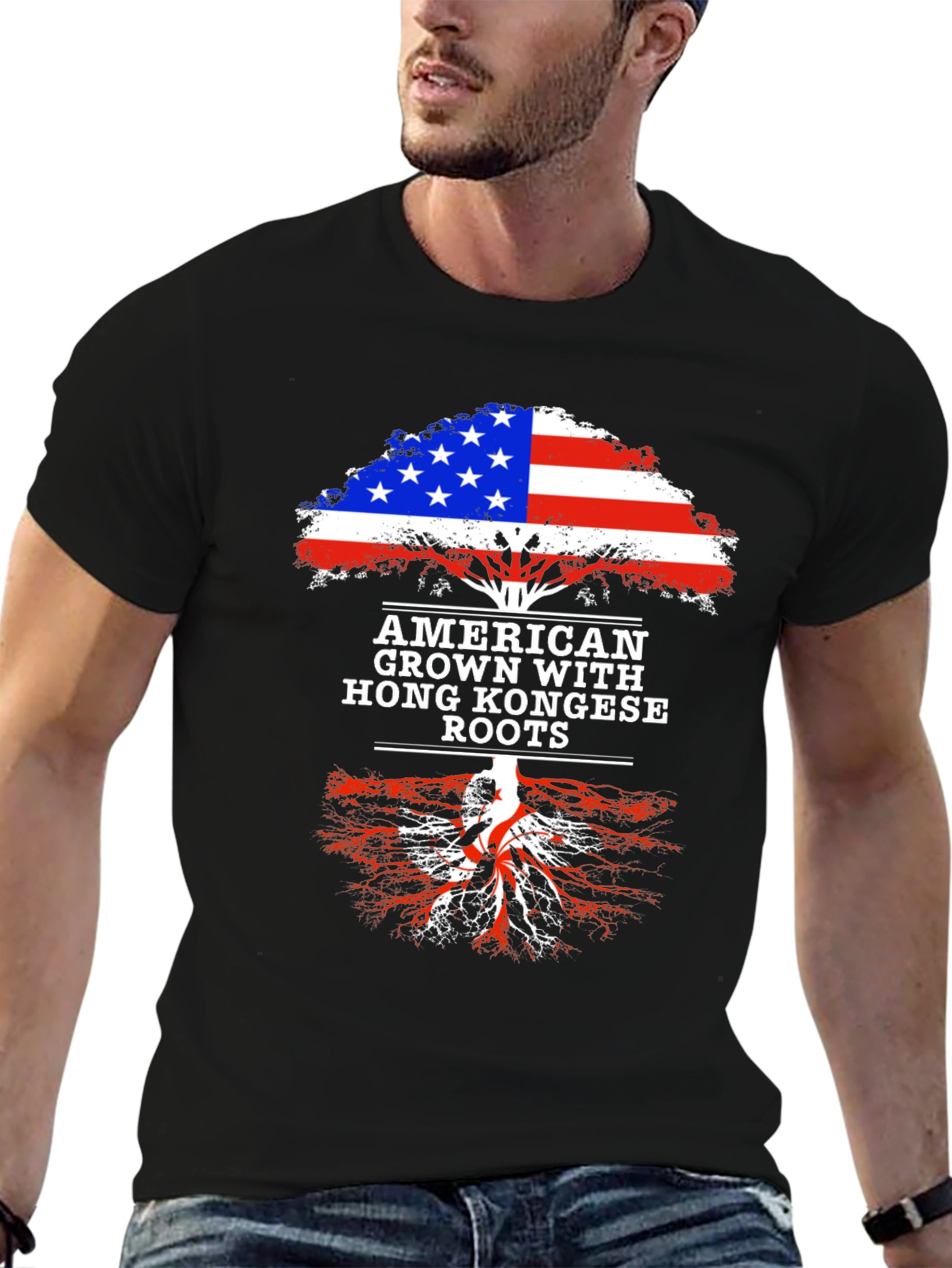 American Grown with Hong Kong Roots T-Shirt