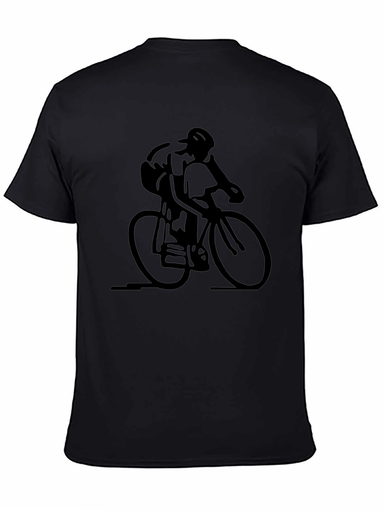 Cyclist Graphic Black T-Shirt