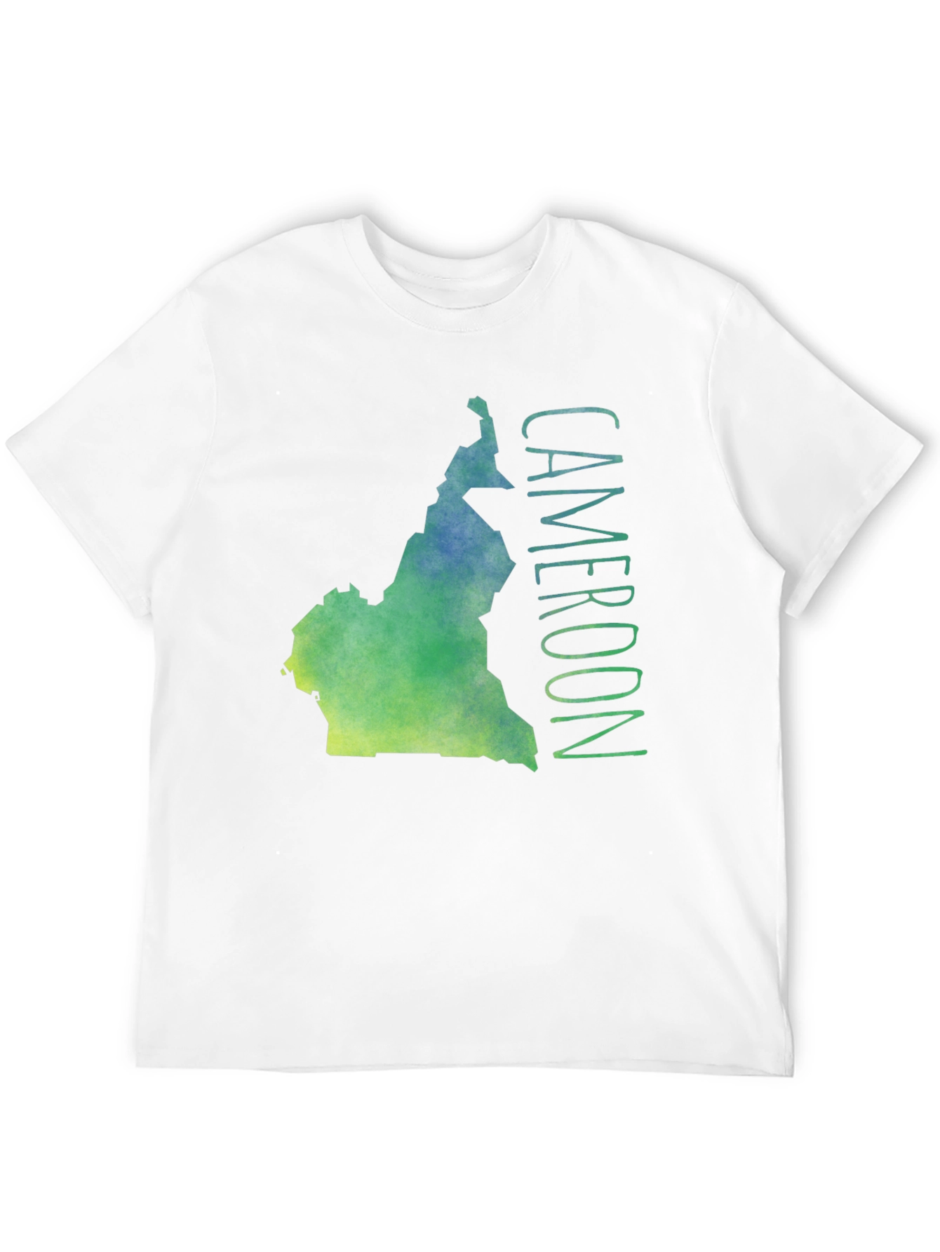 Cameroon Map T-Shirt - Black Graphic Tee