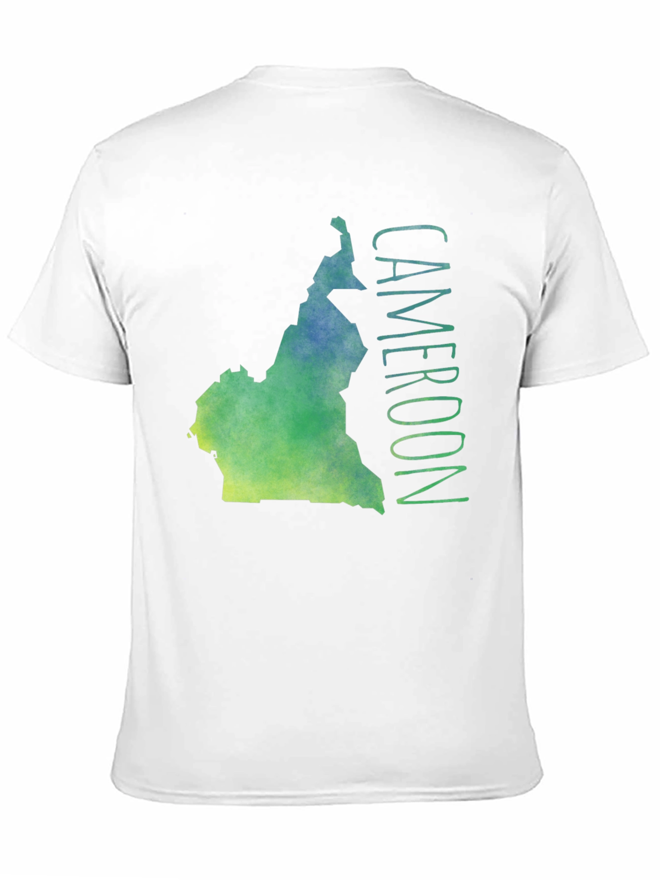 Cameroon Map T-Shirt - Black Graphic Tee