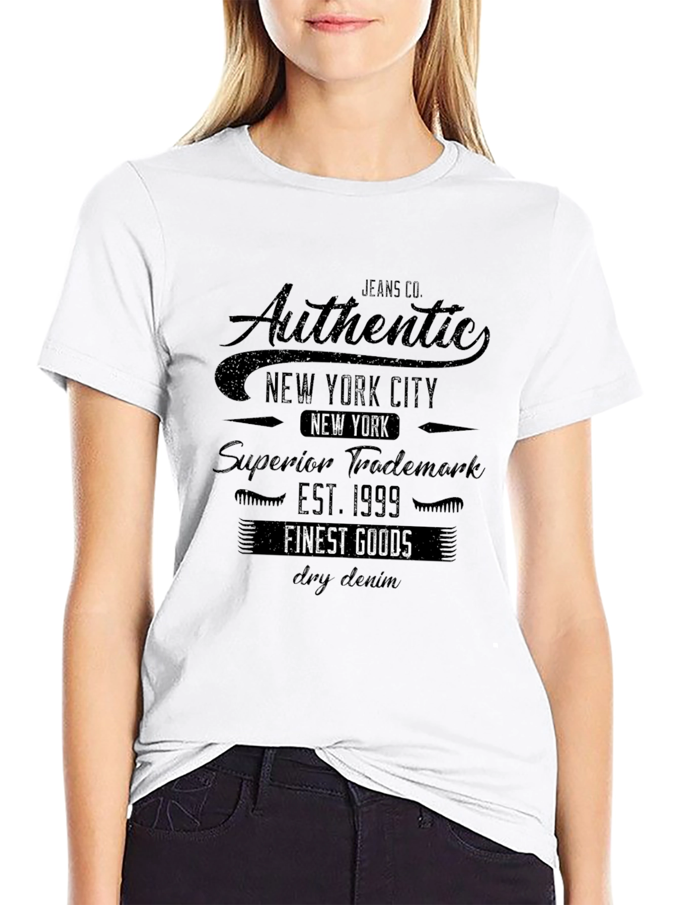 Mens Authentic New York City Graphic Tee