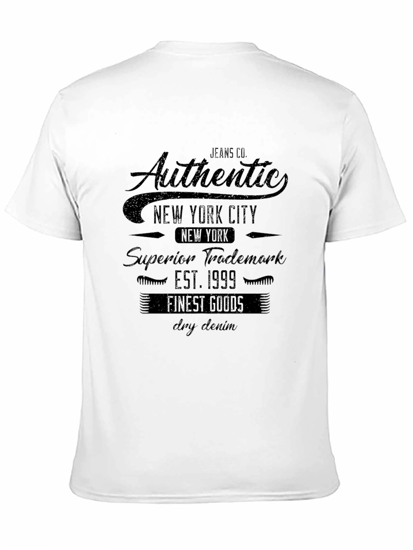 Mens Authentic New York City Graphic Tee