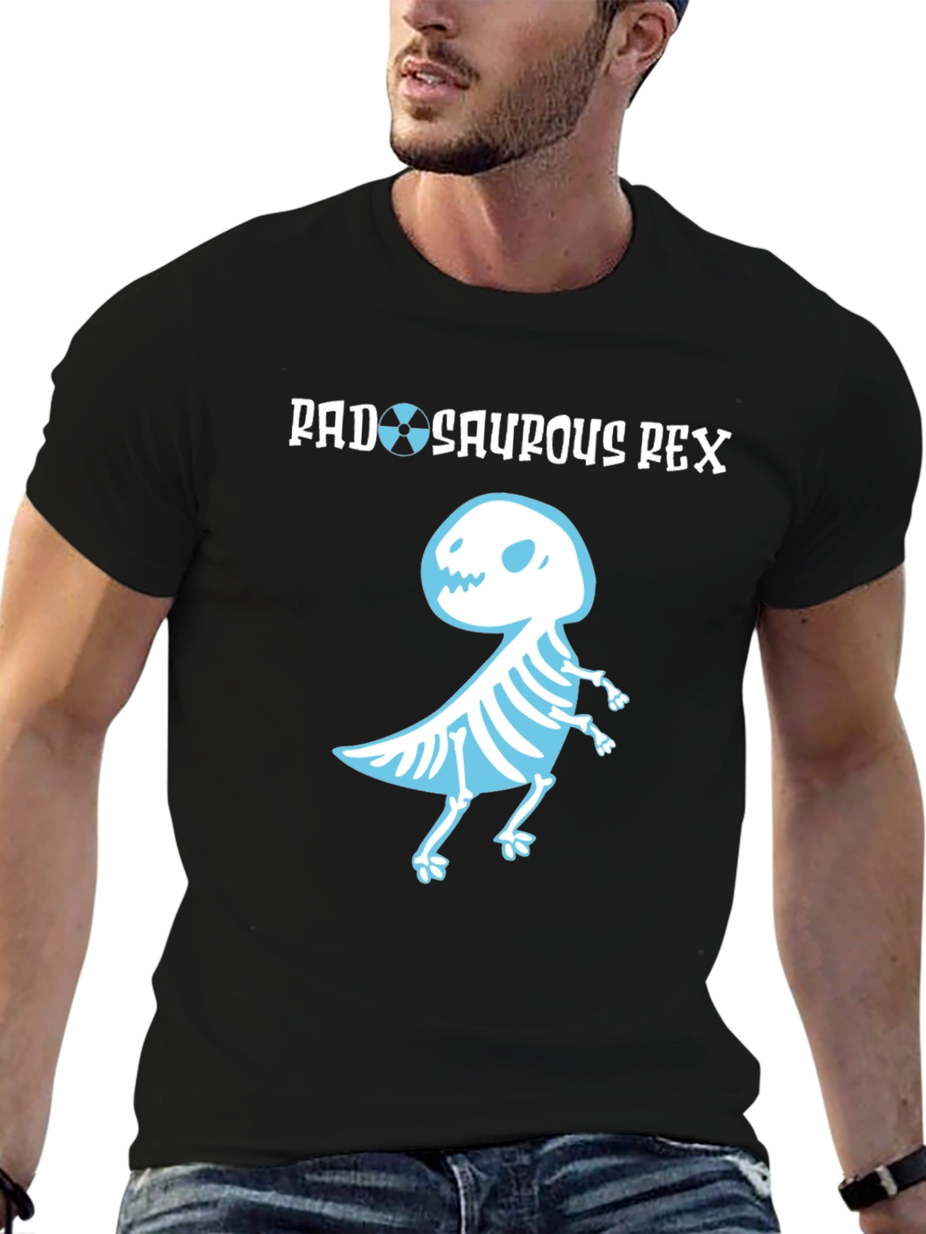 Rad-Saurous Rex T-Shirt - Funny Dinosaur X-Ray Tee