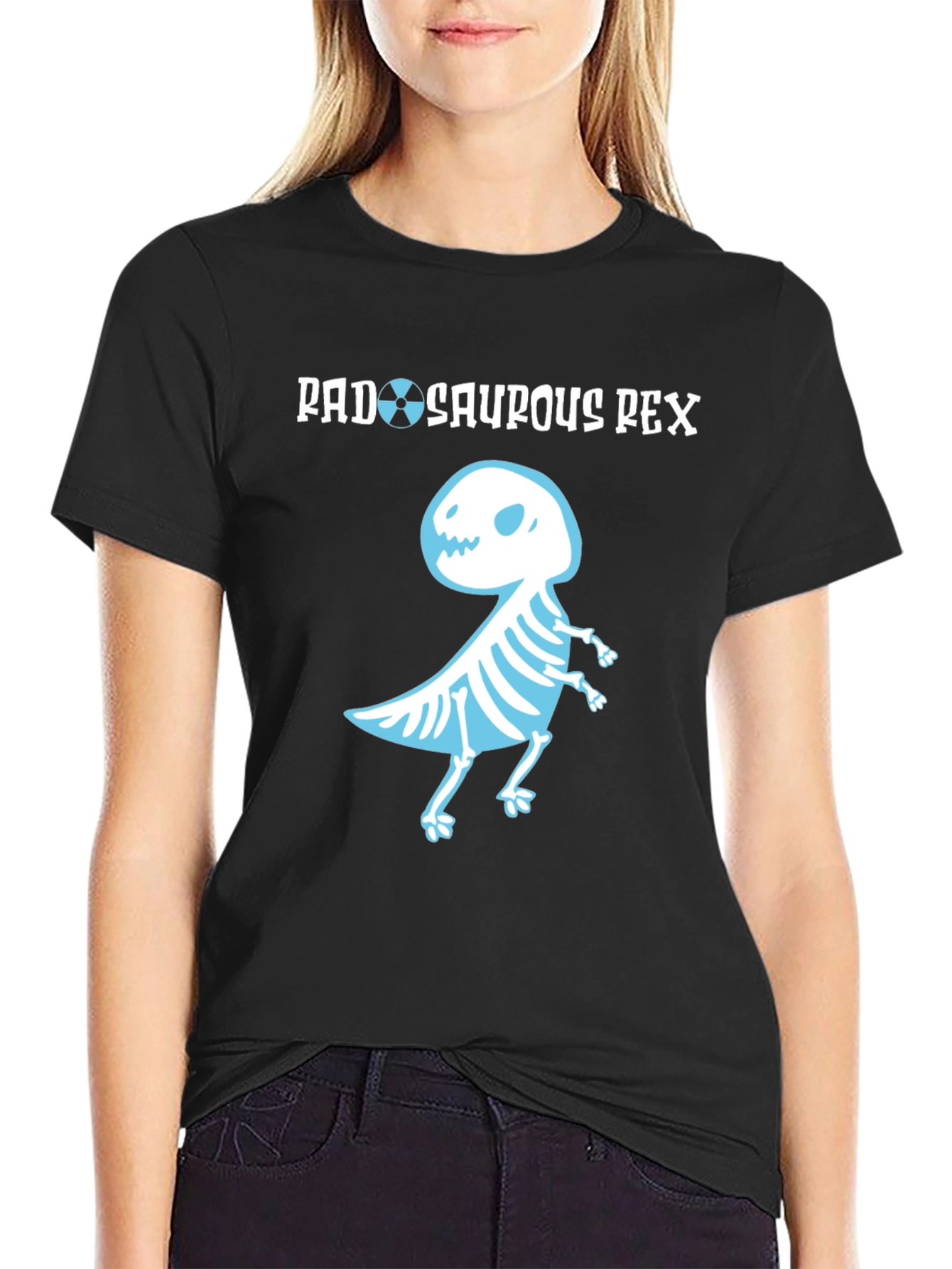 Rad-Saurous Rex T-Shirt - Funny Dinosaur X-Ray Tee