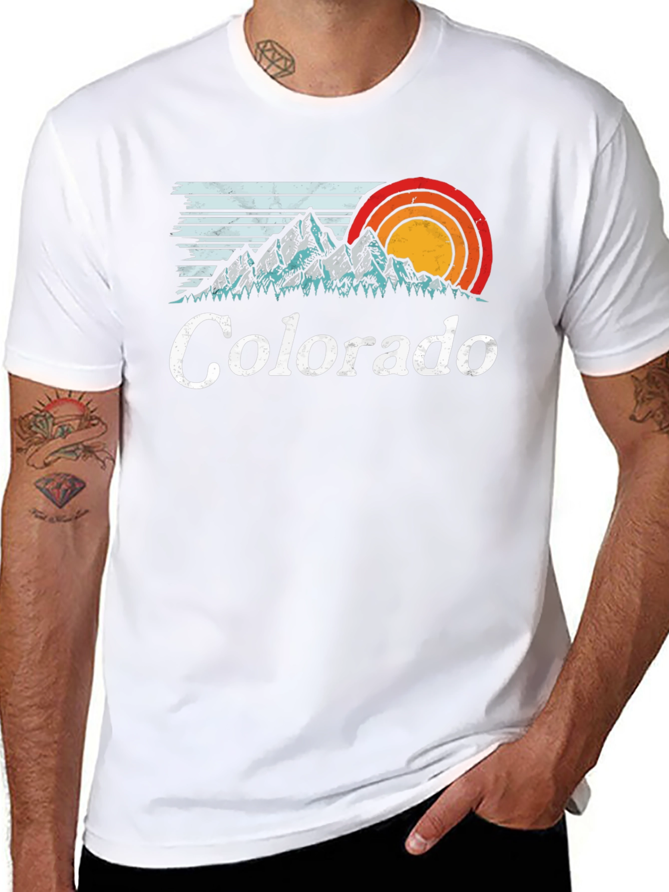 Colorado Retro Mountain T-Shirt