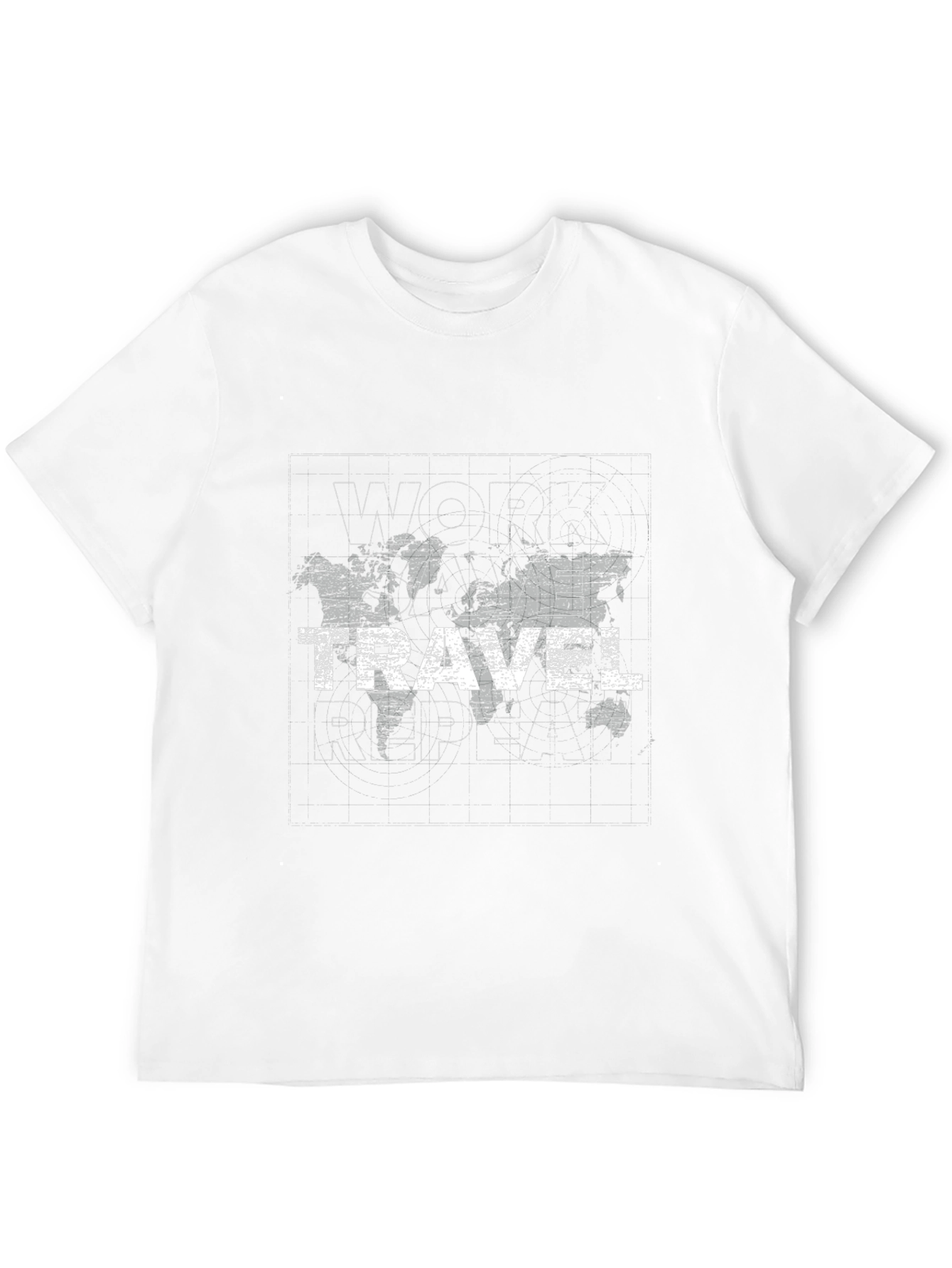 Work Save Travel Repeat Black Graphic Tee
