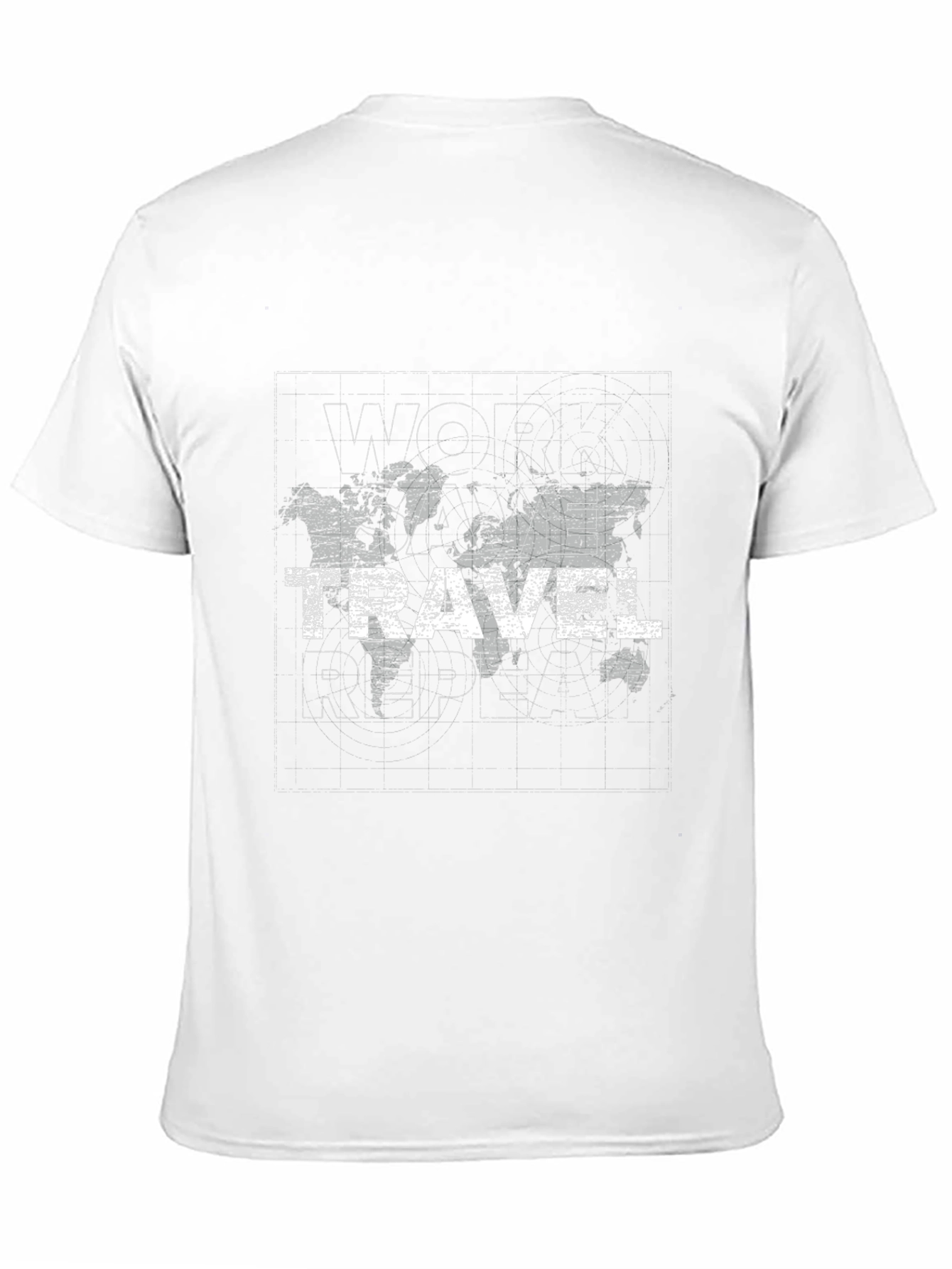 Work Save Travel Repeat Black Graphic Tee