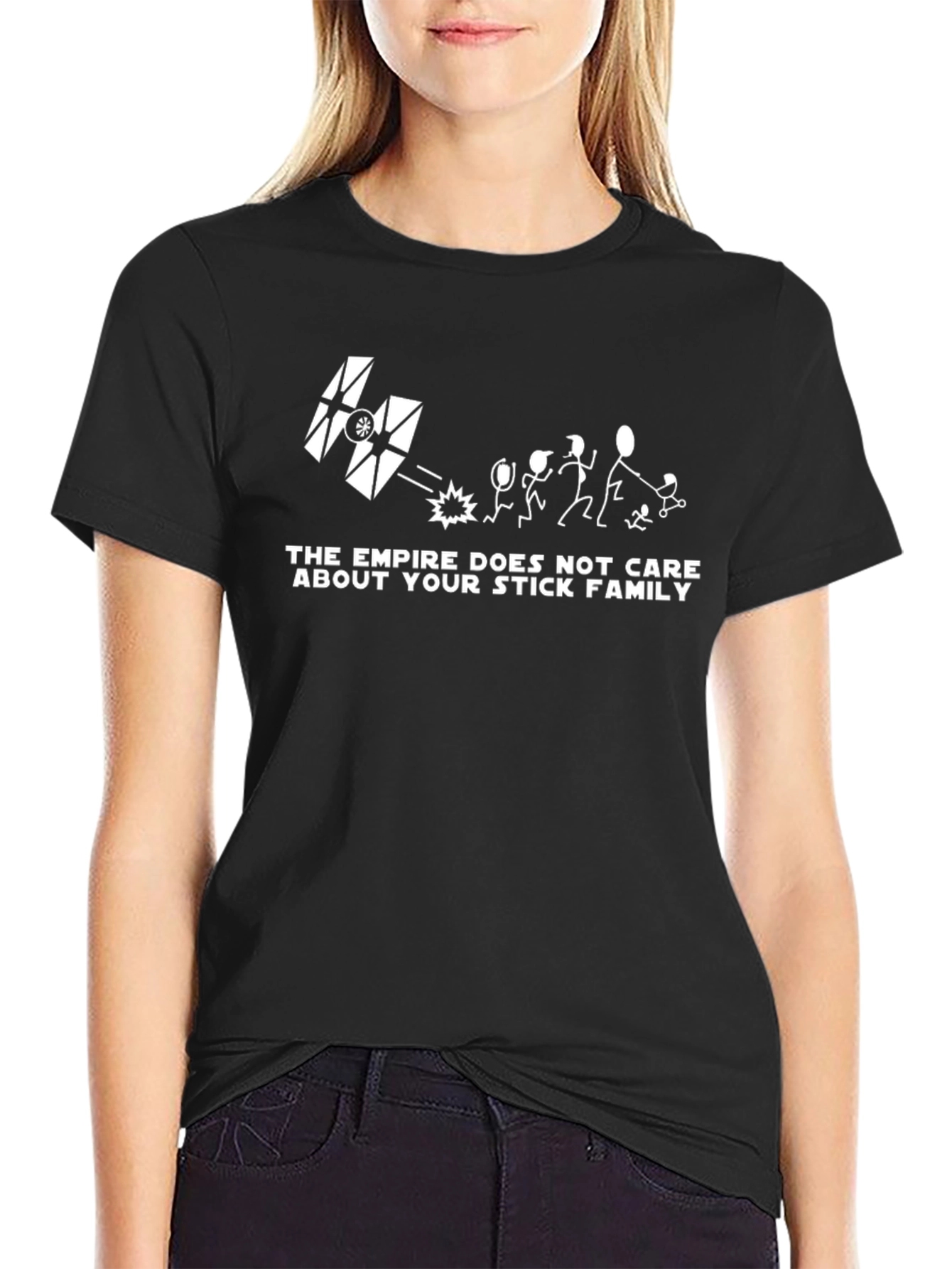 The Empire Stick Family Black T-Shirt