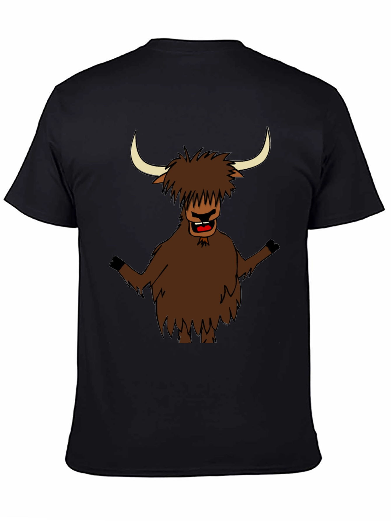 Funny Highland Cow T-Shirt - Cartoon Bull Tee