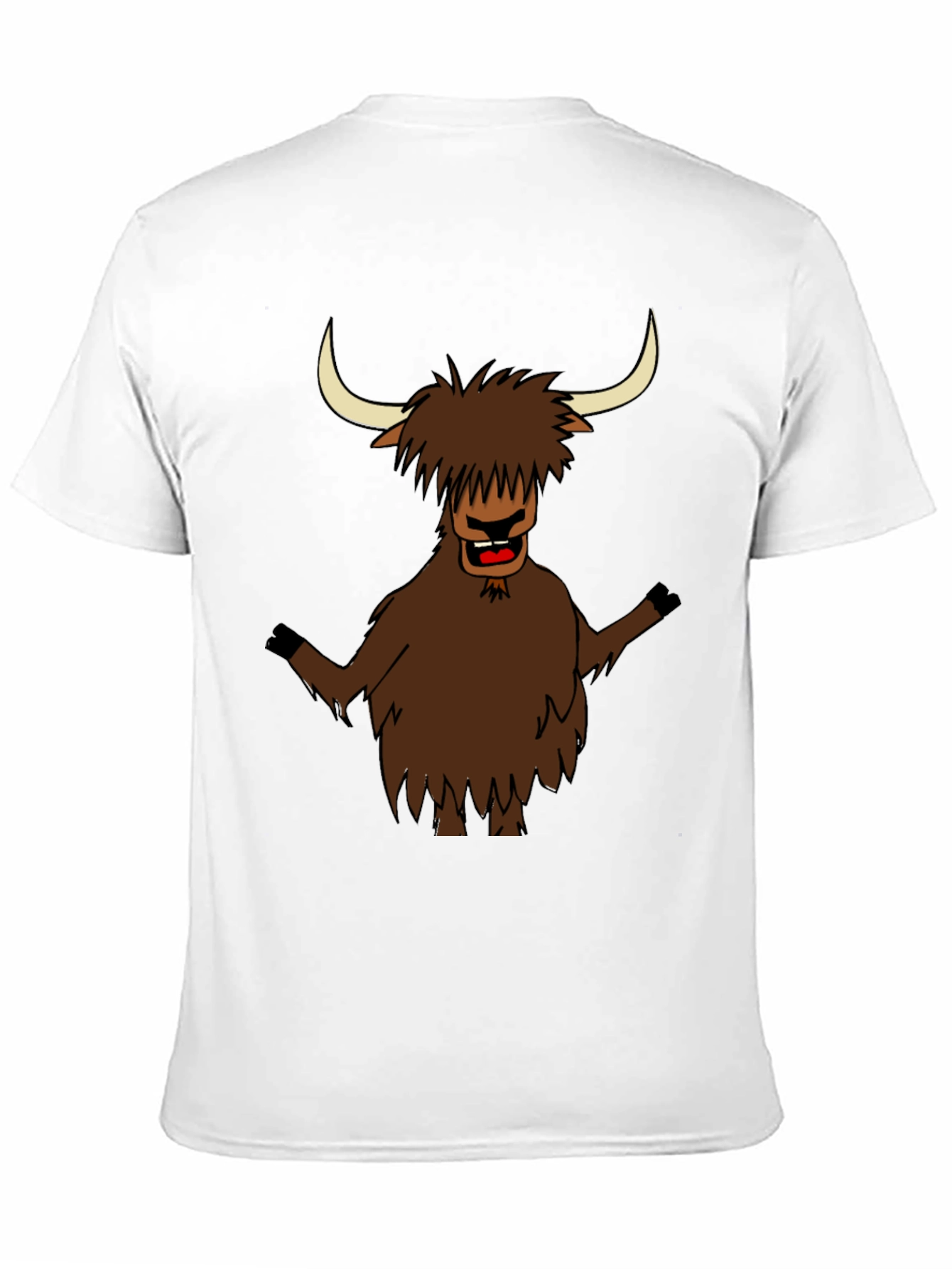 Funny Highland Cow T-Shirt - Cartoon Bull Tee