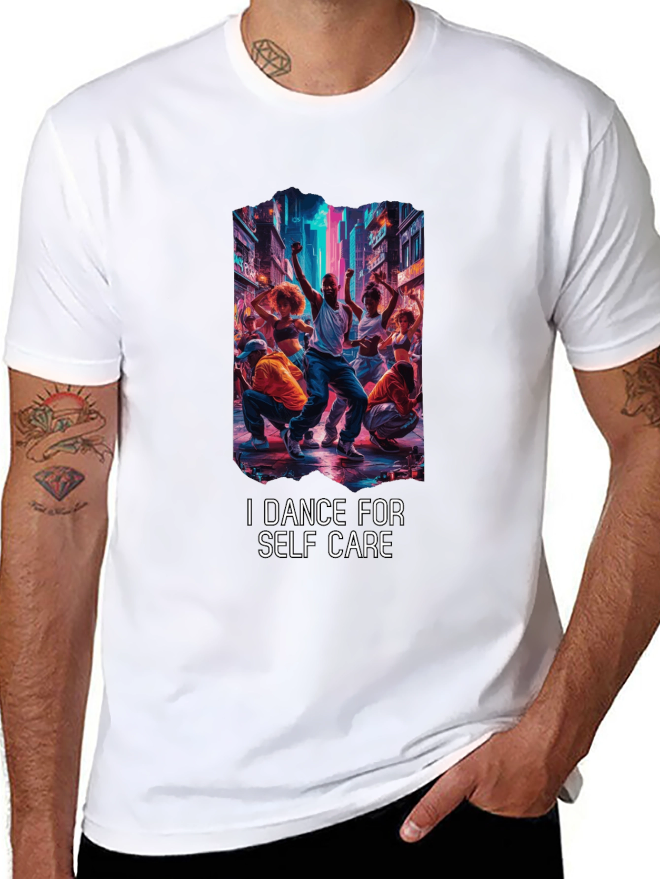 Dance for Self Care Black Graphic Tee