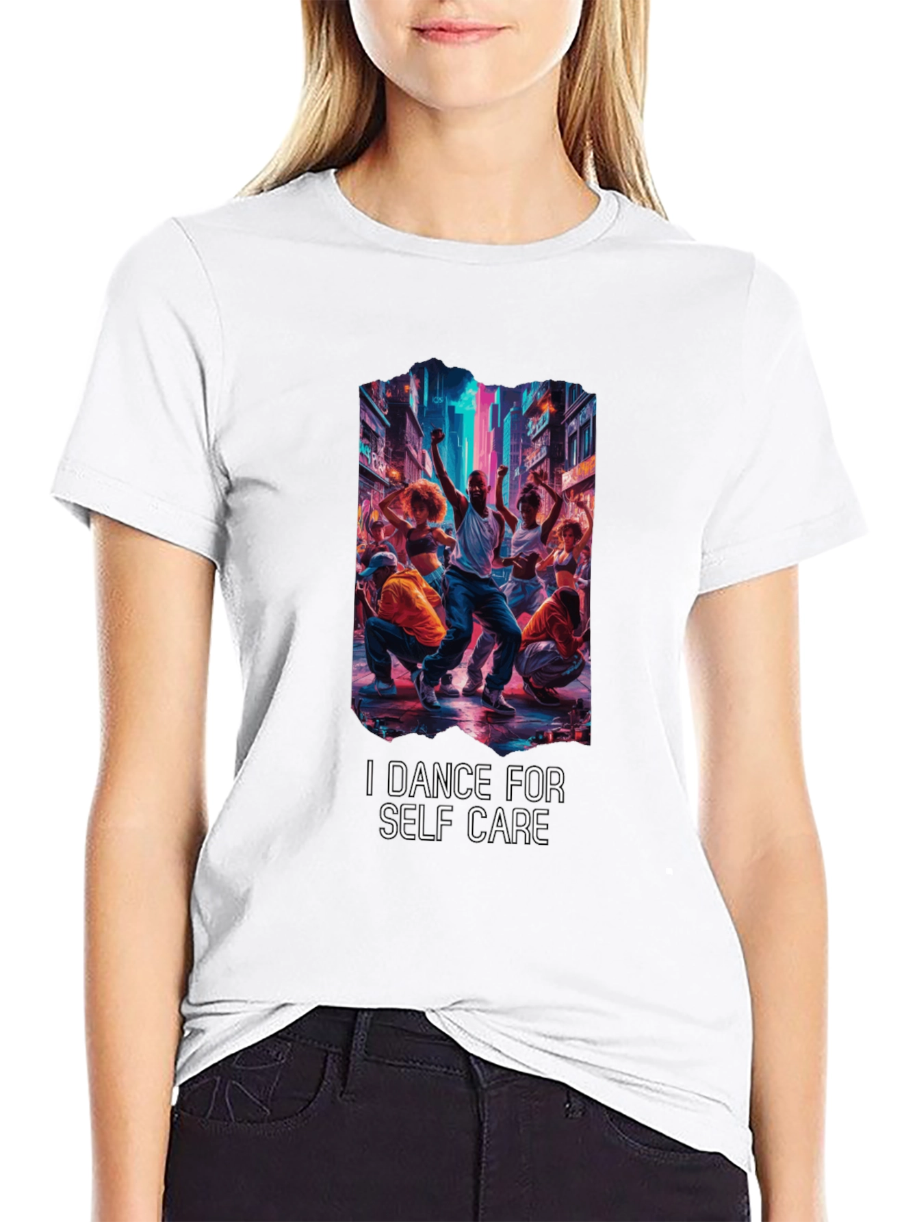 Dance for Self Care Black Graphic Tee
