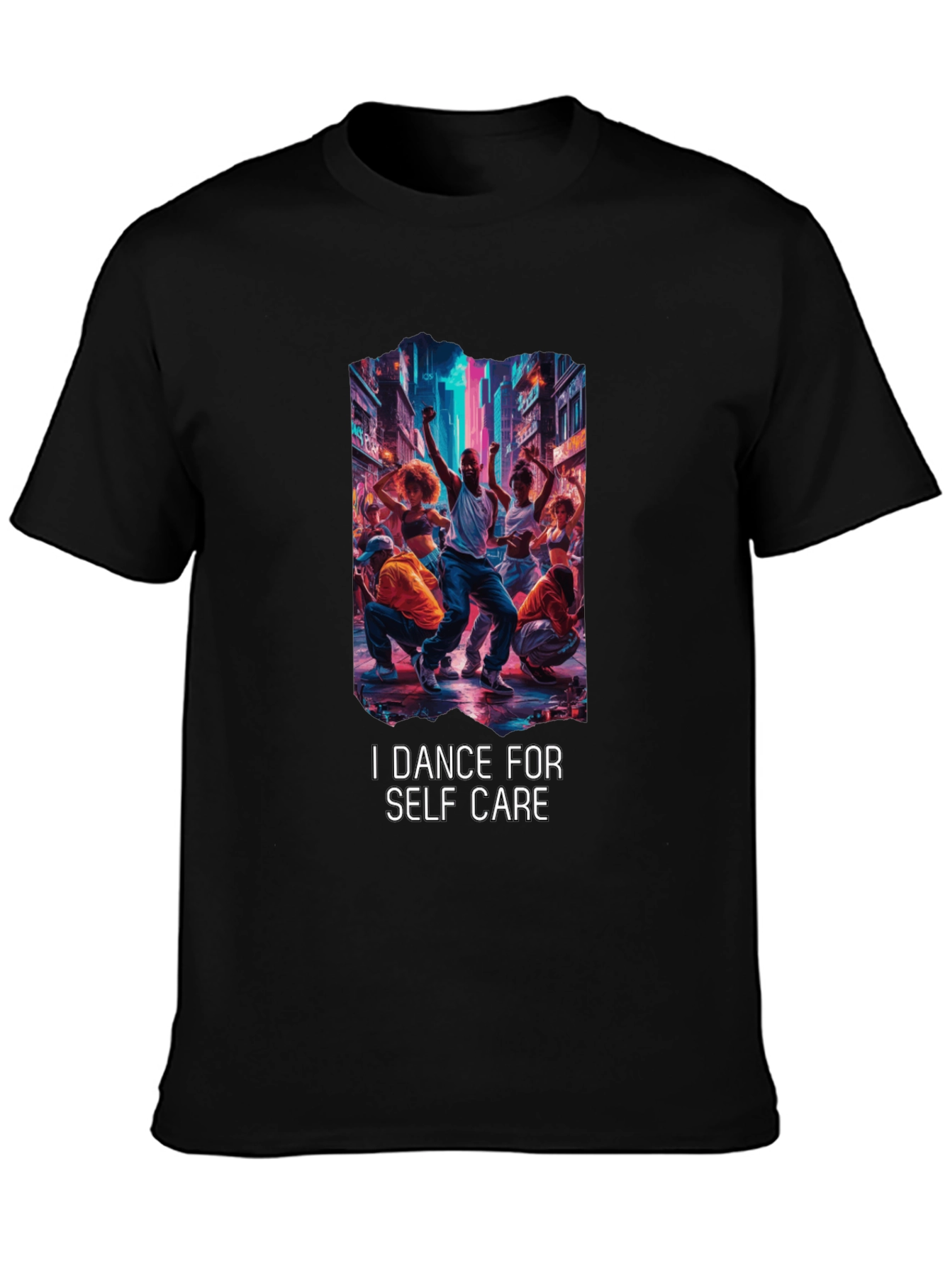 Dance for Self Care Black Graphic Tee