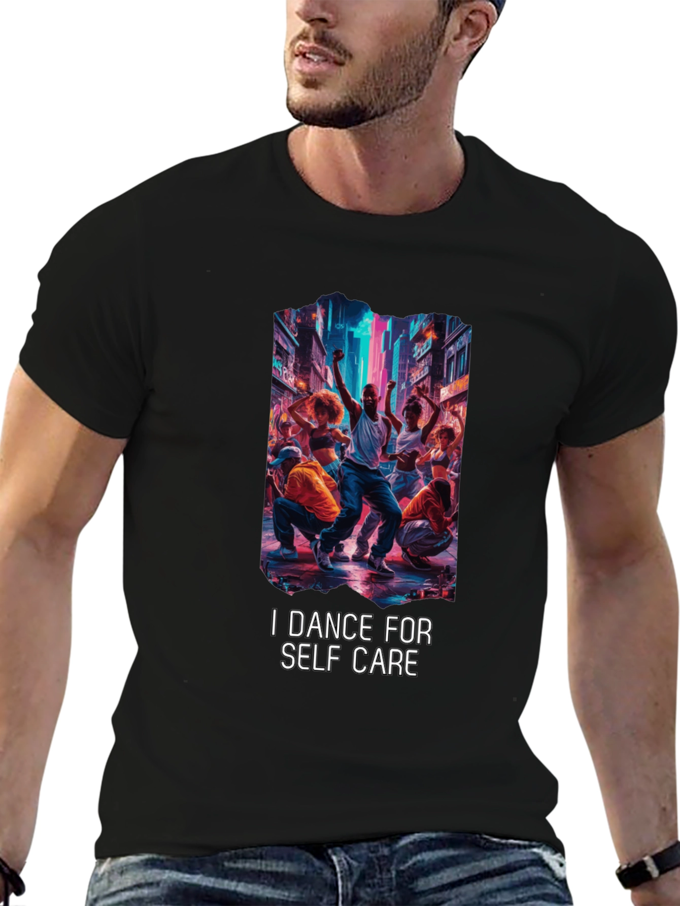 Dance for Self Care Black Graphic Tee