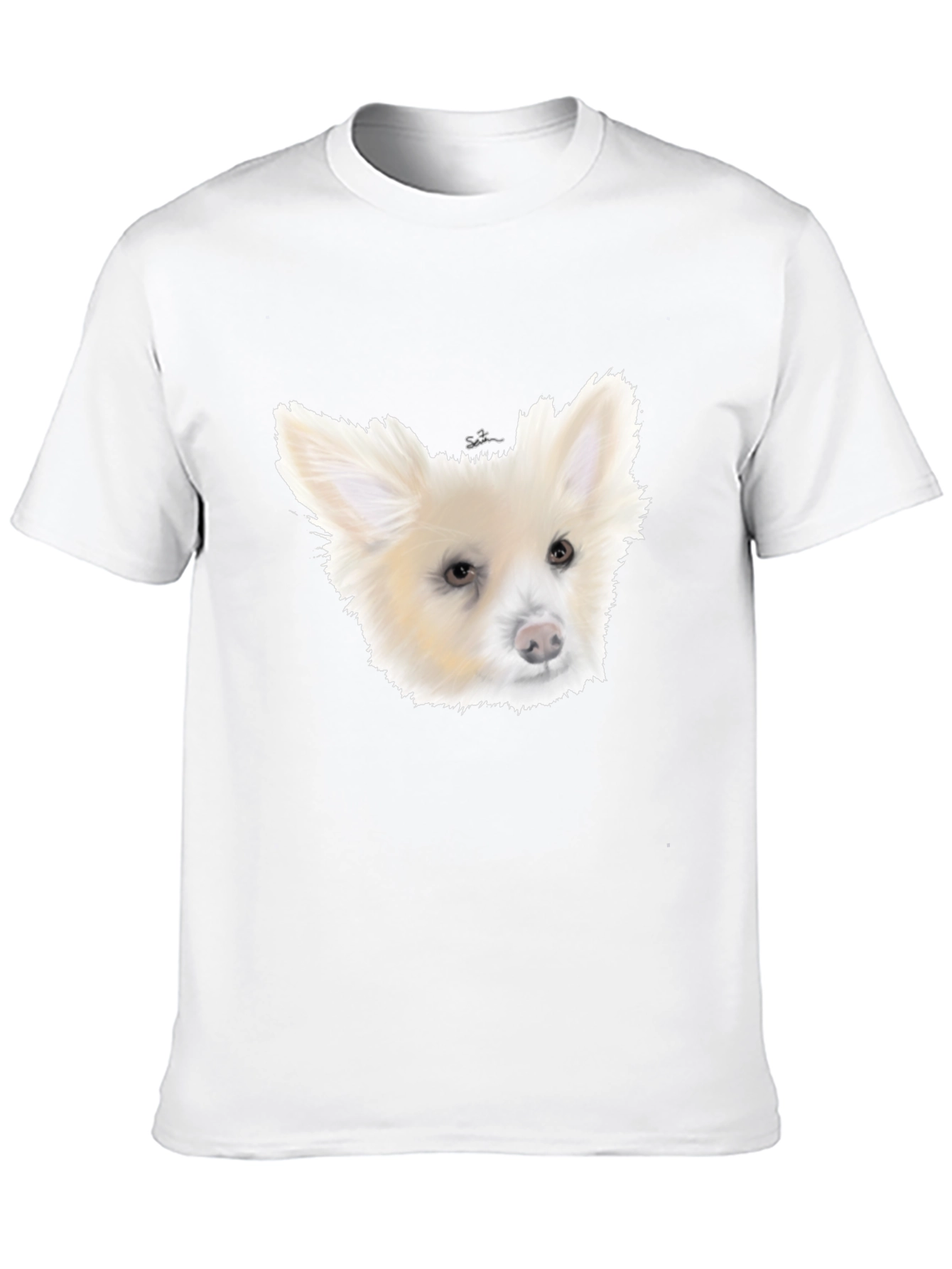 Dog Portrait Black T-Shirt