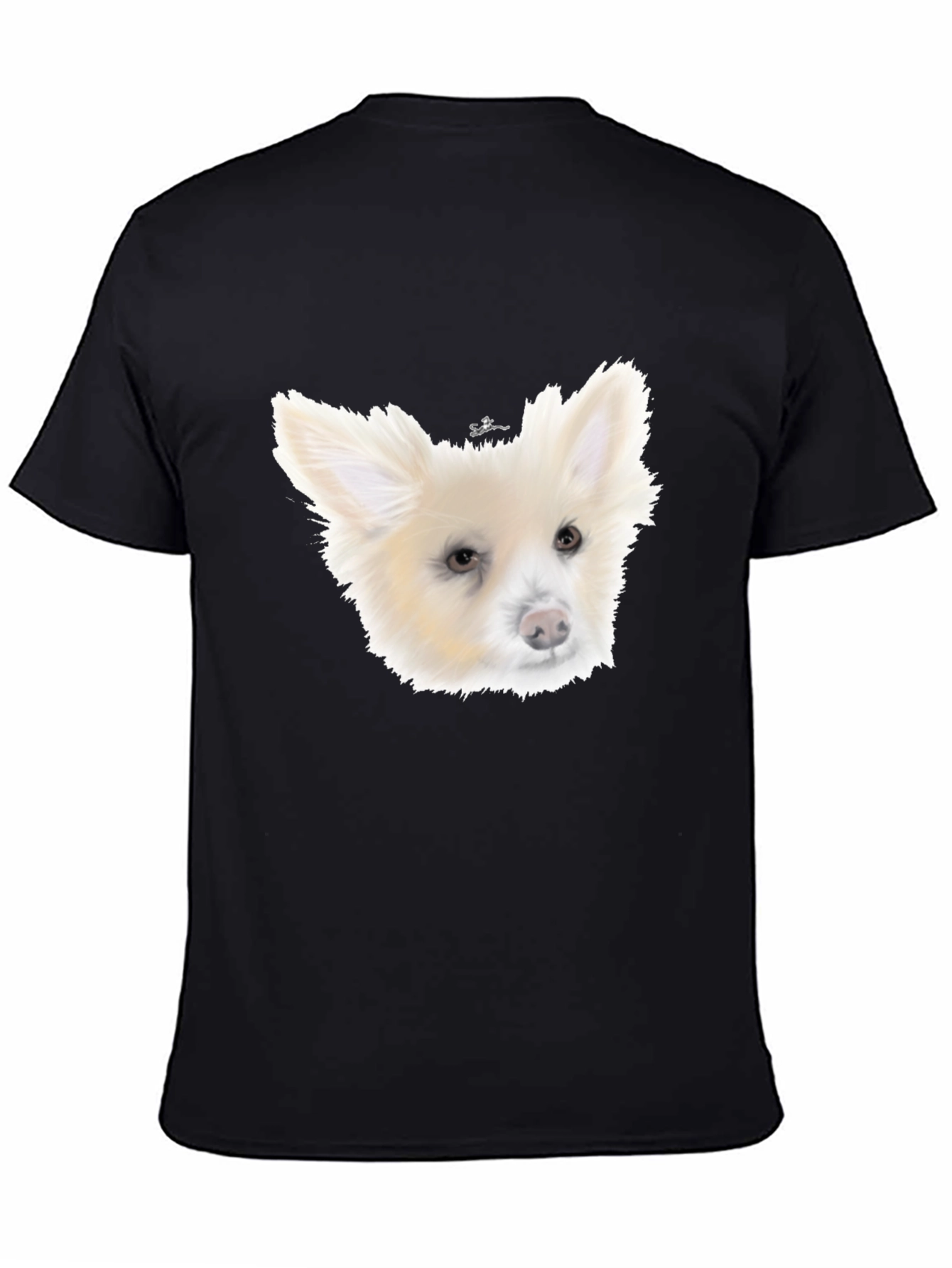 Dog Portrait Black T-Shirt