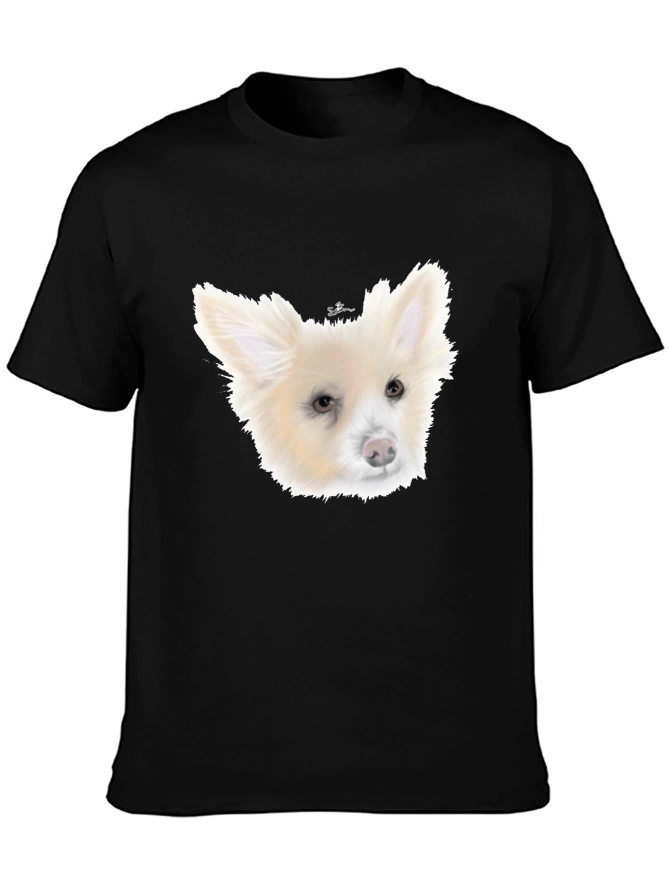 Dog Portrait Black T-Shirt