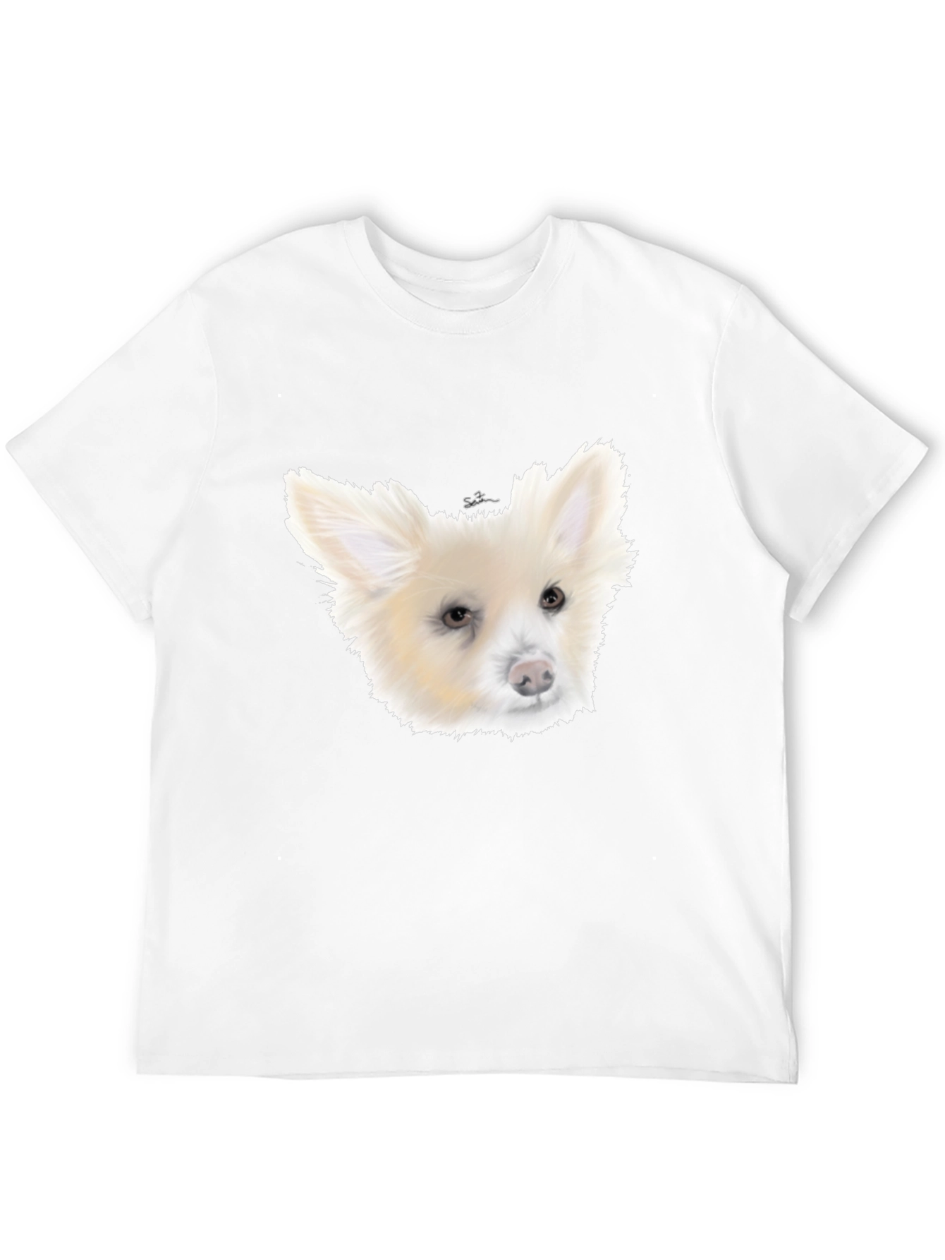 Dog Portrait Black T-Shirt
