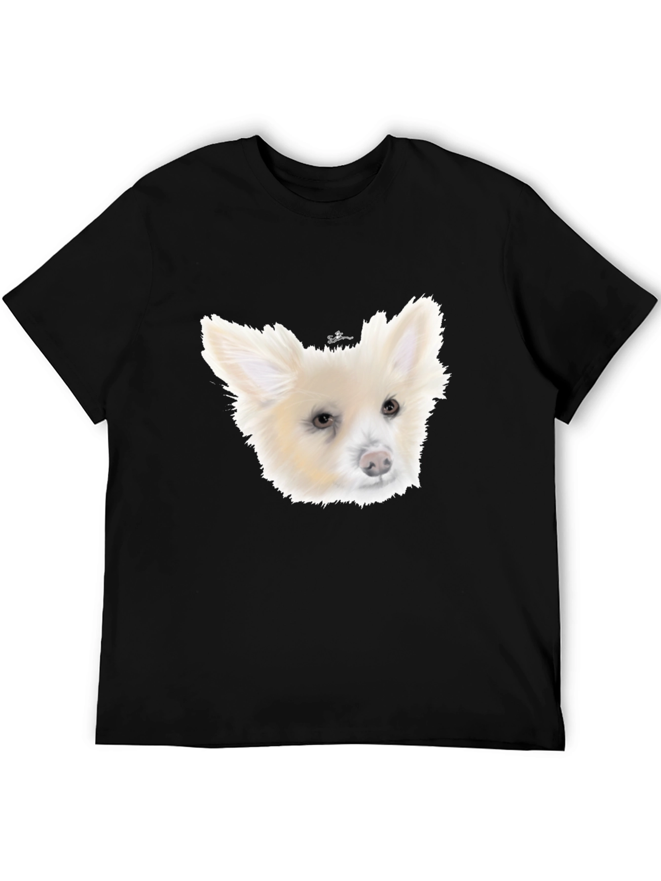 Dog Portrait Black T-Shirt