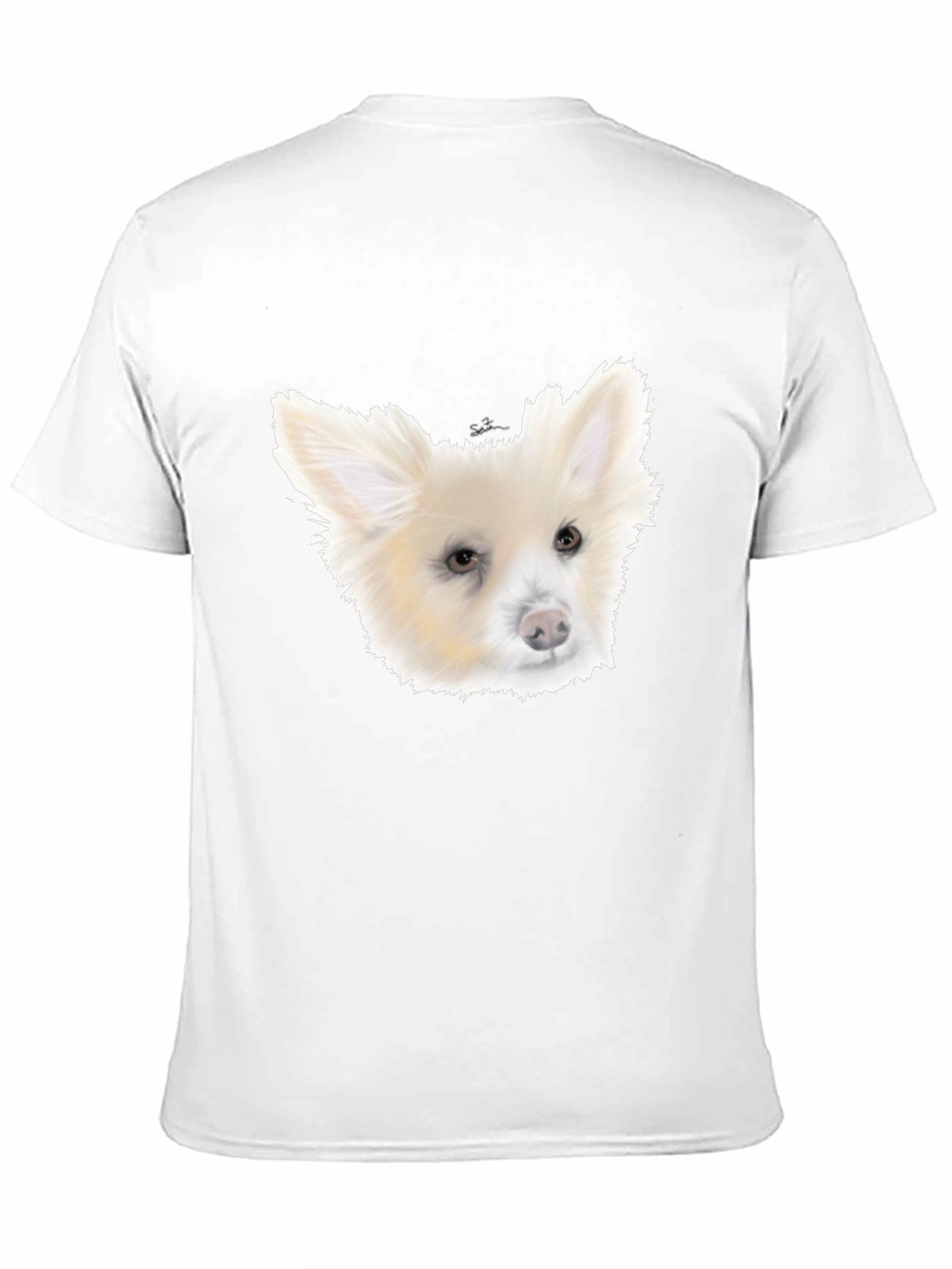 Dog Portrait Black T-Shirt