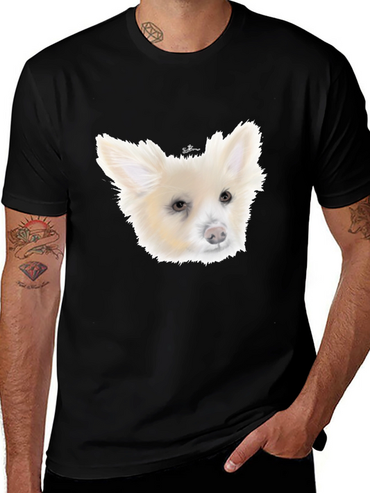 Dog Portrait Black T-Shirt