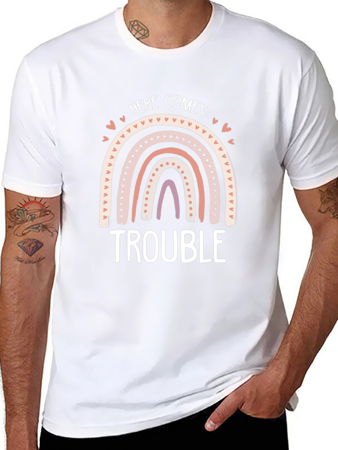Here Comes Trouble Graphic Tee