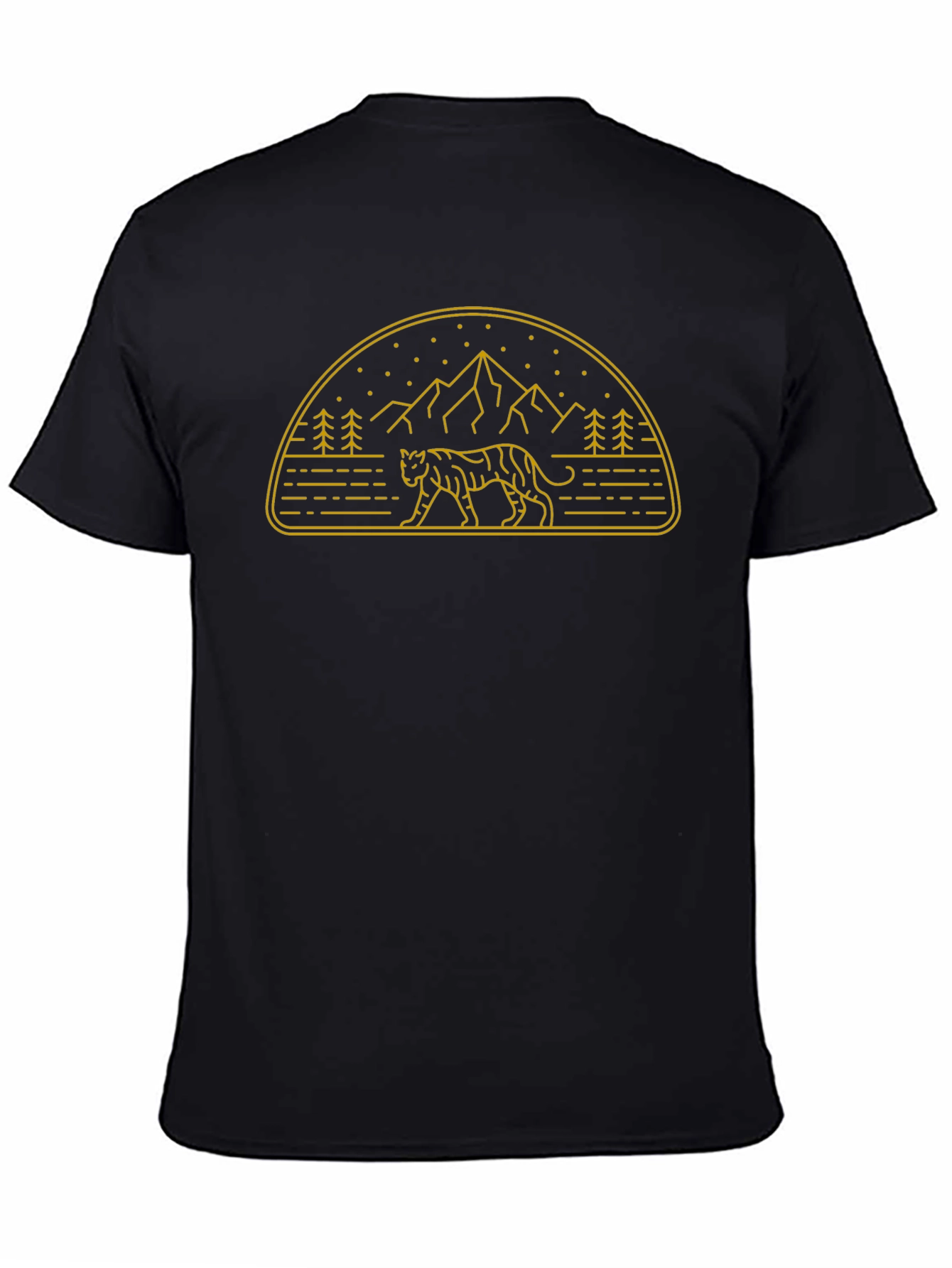 Tiger Mountain Graphic Tee - Stylish Black T-Shirt