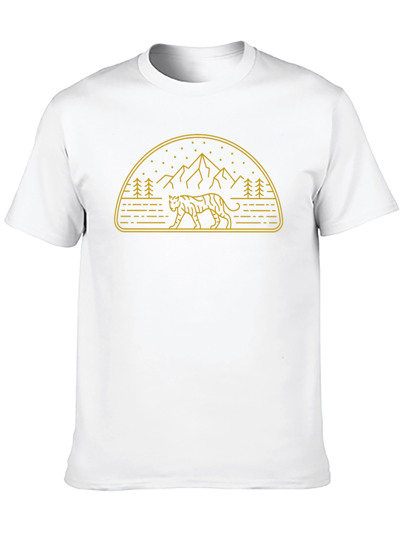 Tiger Mountain Graphic Tee - Stylish Black T-Shirt