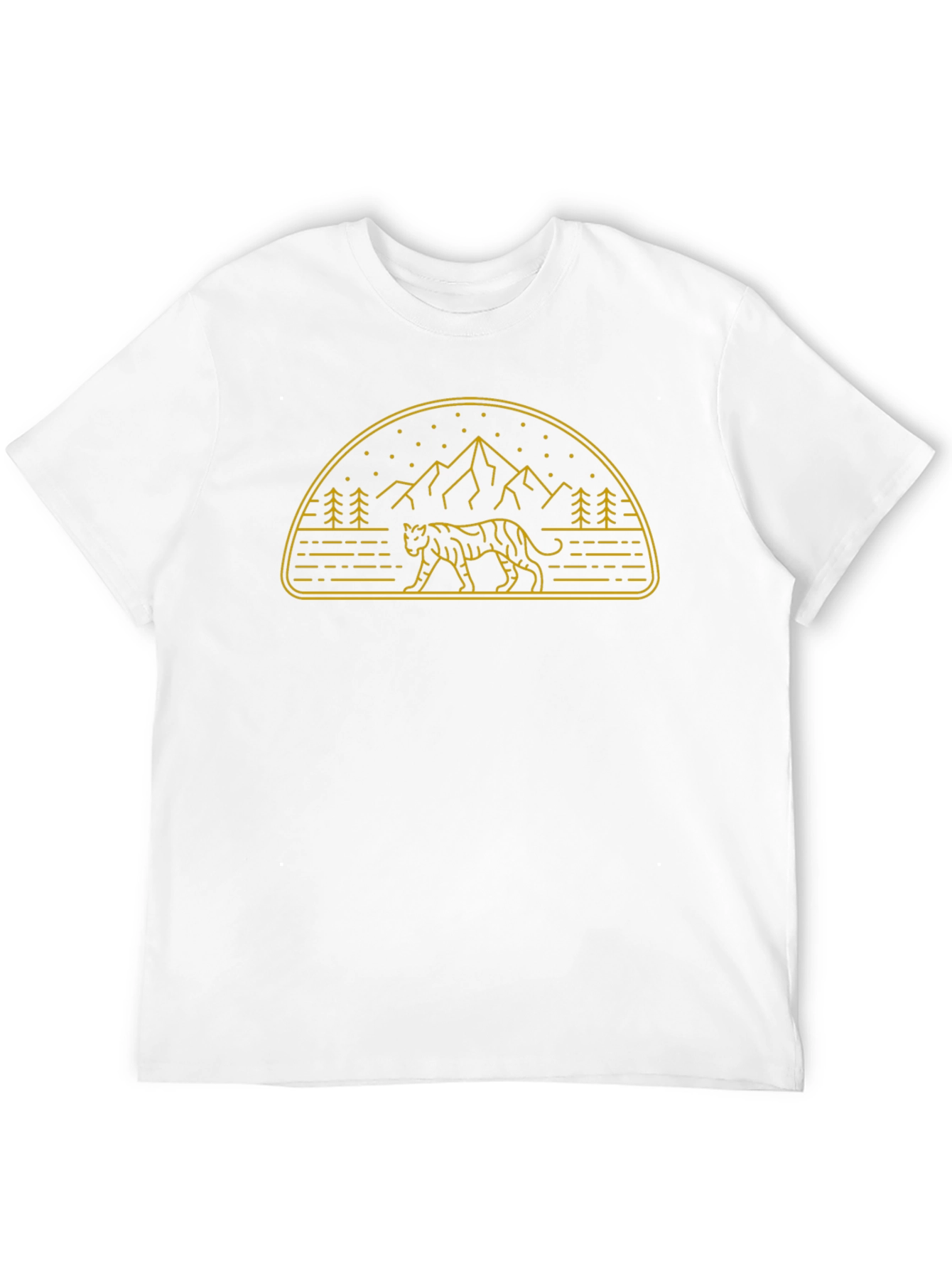 Tiger Mountain Graphic Tee - Stylish Black T-Shirt