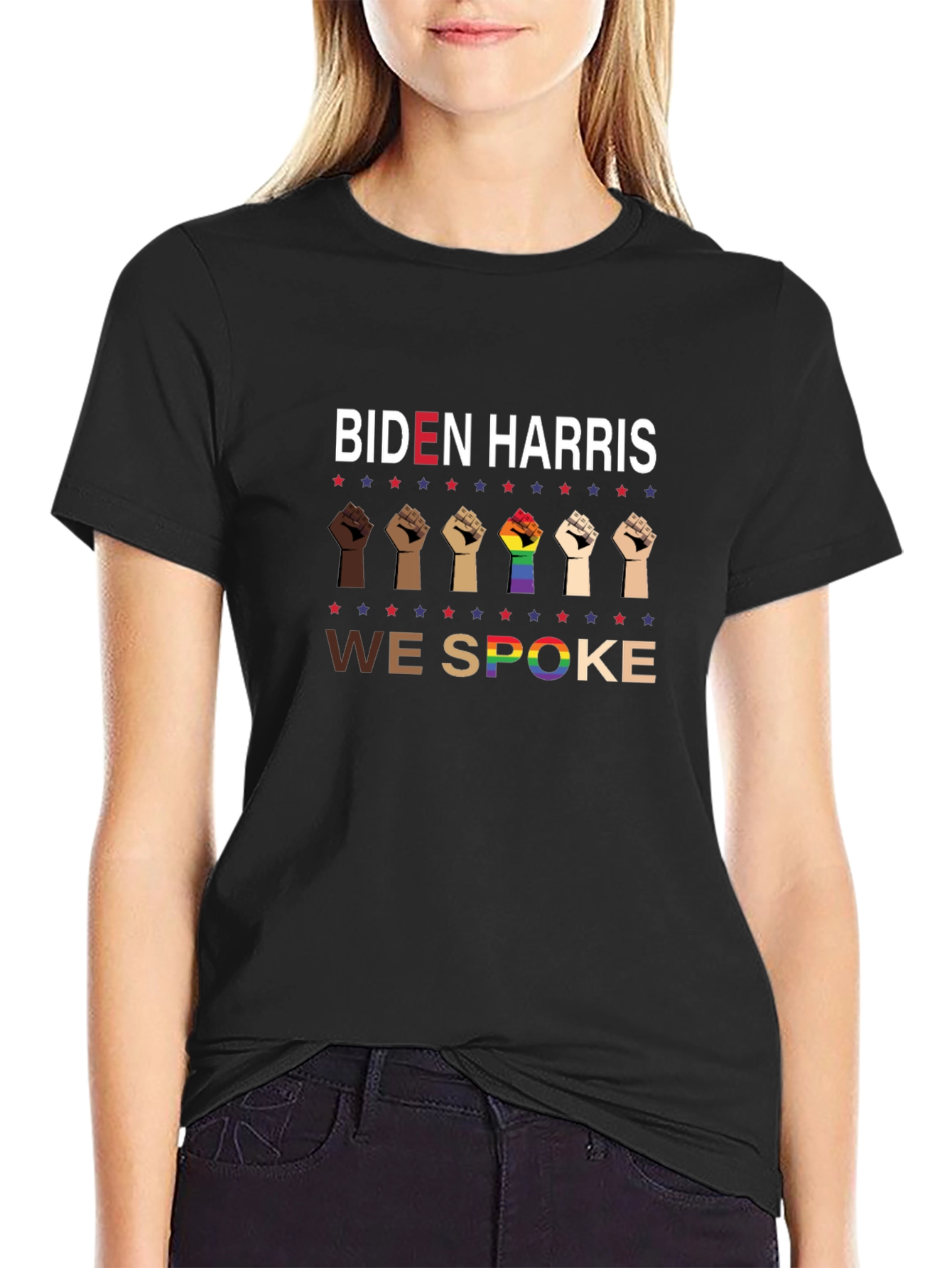 Biden Harris We Spoke Graphic Tee