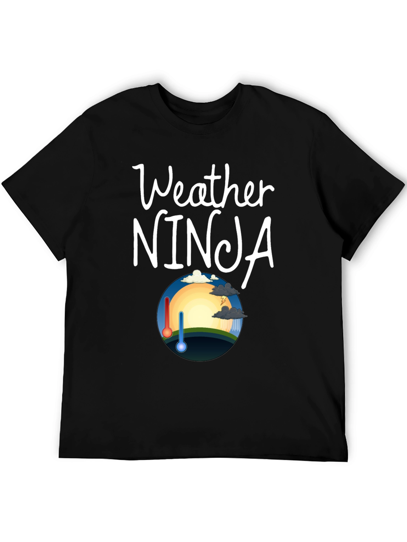 Weather Ninja Black Graphic Tee