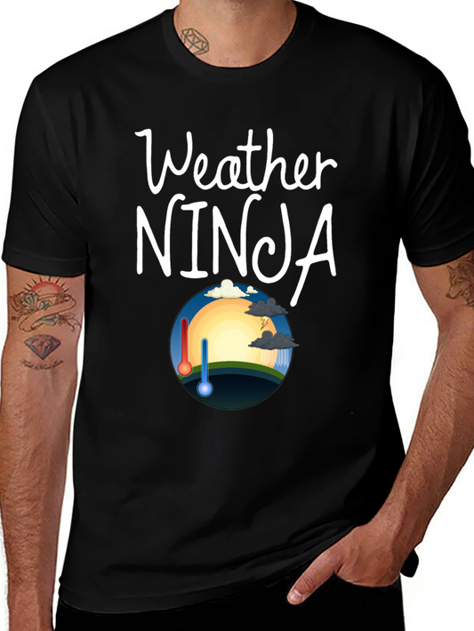 Weather Ninja Black Graphic Tee