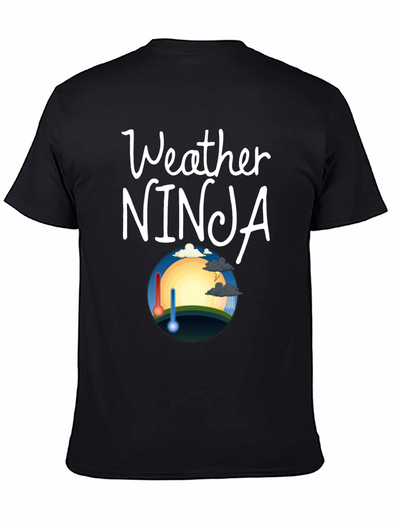Weather Ninja Black Graphic Tee