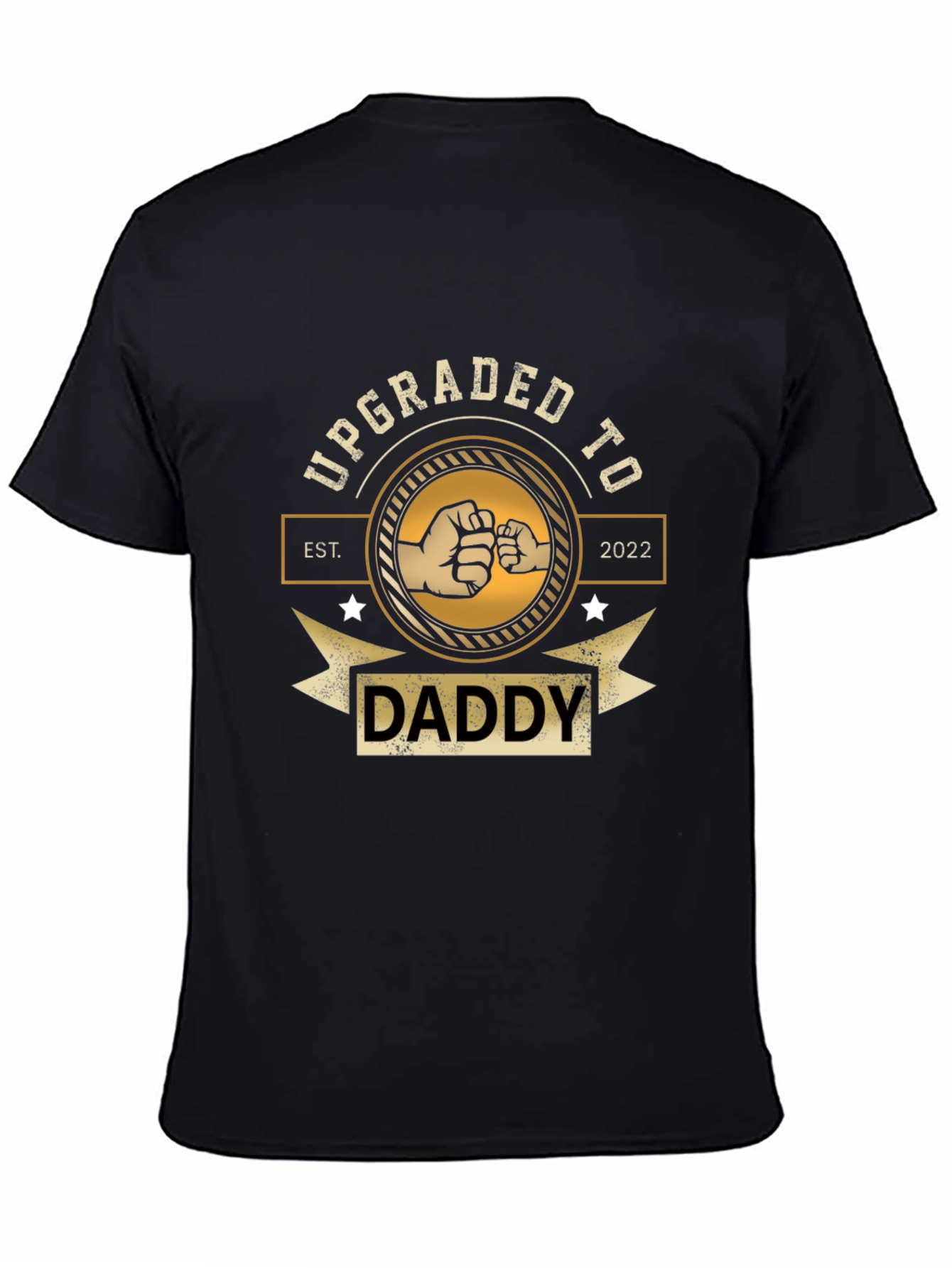 Upgraded to Daddy Black Graphic Tee
