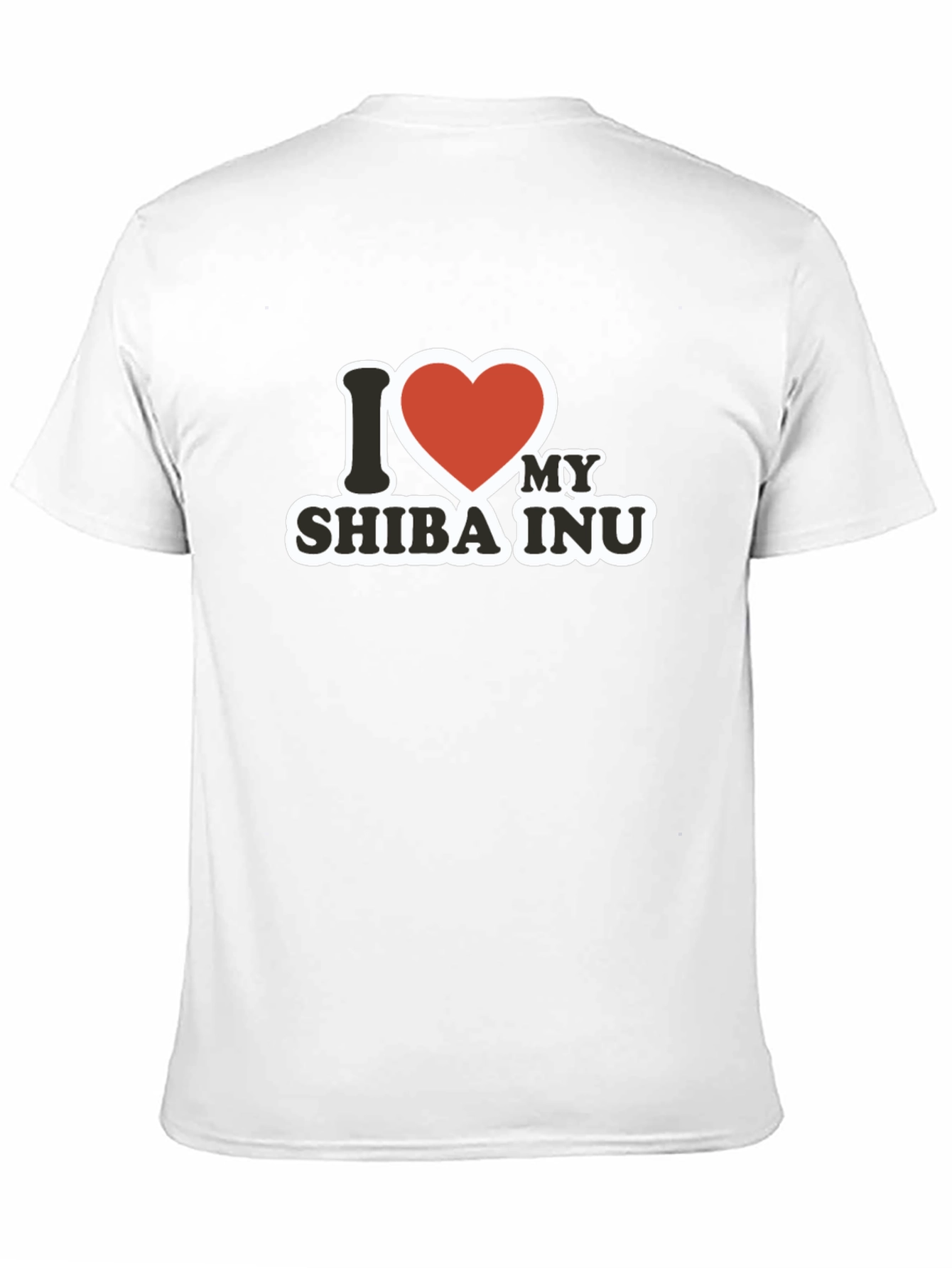 I Heart My Shiba Inu Black T-Shirt