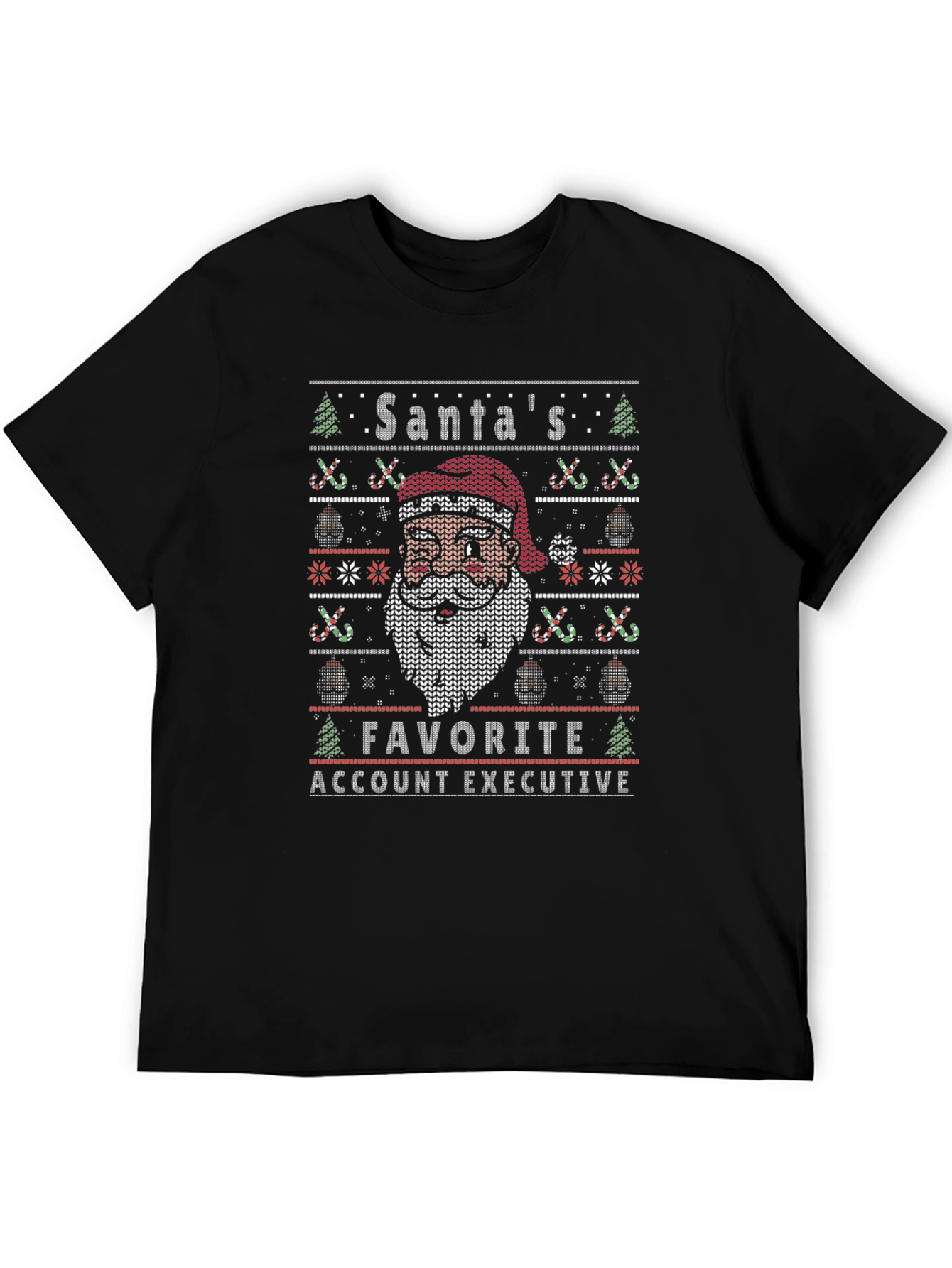 Santas Favorite Account Executive Ugly Christmas Sweater T-Shirt